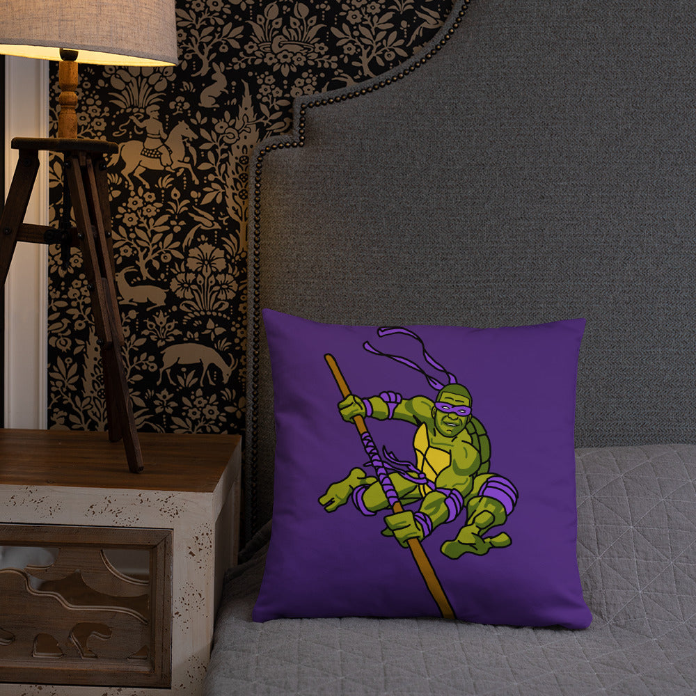 Kylian Mbappe Purple Ninja Turtle Donatello Basic Pillow Pillows Football Kylian Mbappe Ninja Turtles PSG Real Madrid Next Cult Brand
