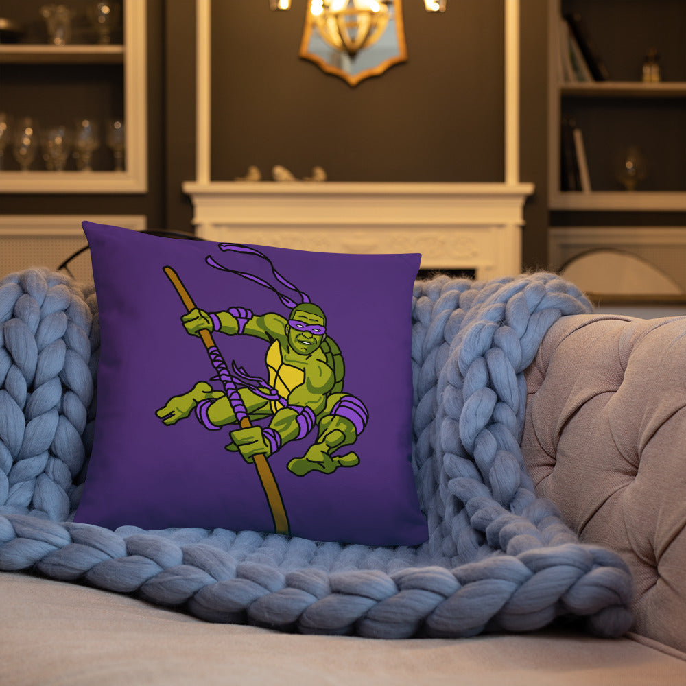 Kylian Mbappe Purple Ninja Turtle Donatello Basic Pillow Pillows Football Kylian Mbappe Ninja Turtles PSG Real Madrid Next Cult Brand