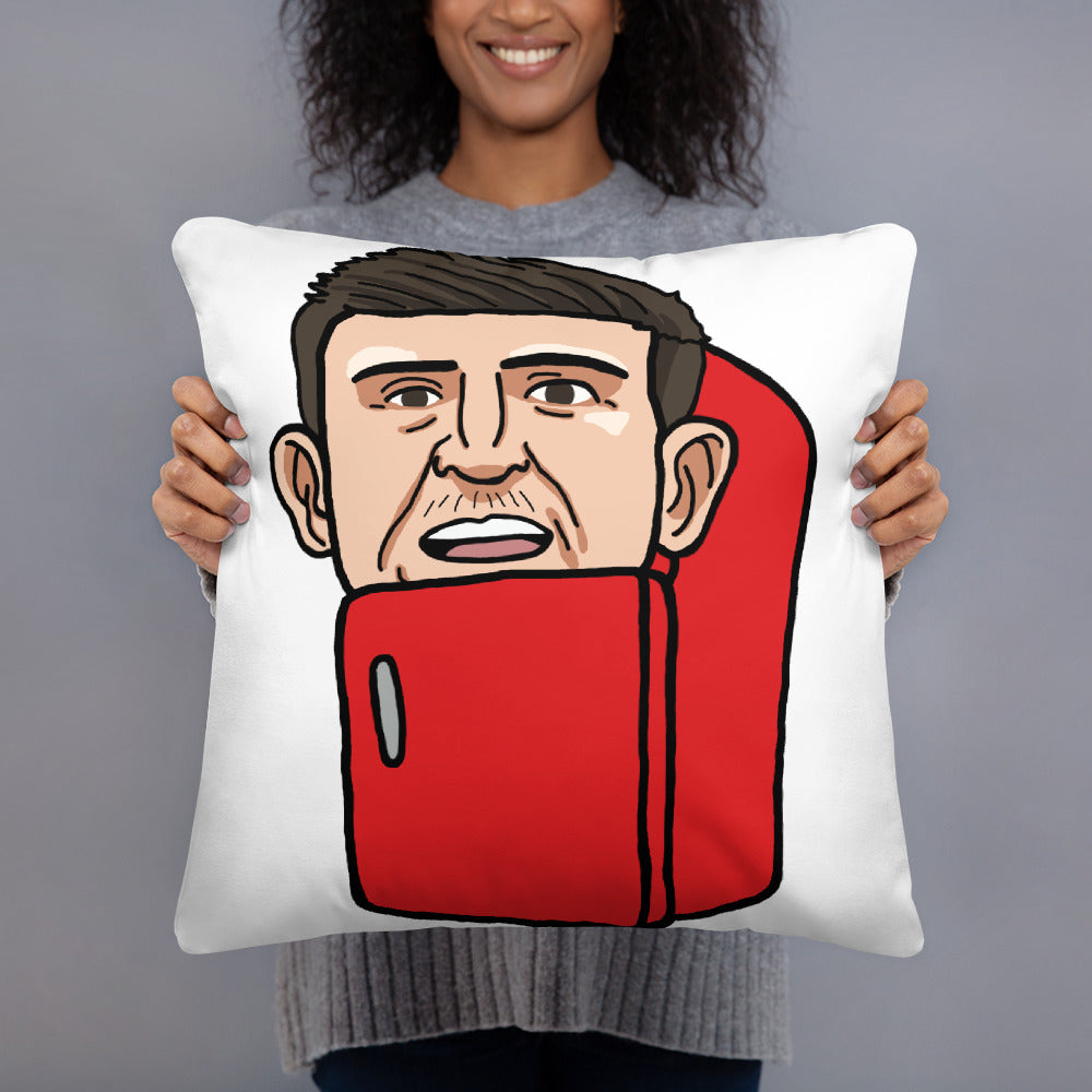 Harry ''The Fridge'' Maguire Pillow 18″×18″ Pillows Football Harry Maguire Manchester United The Fridge Next Cult Brand