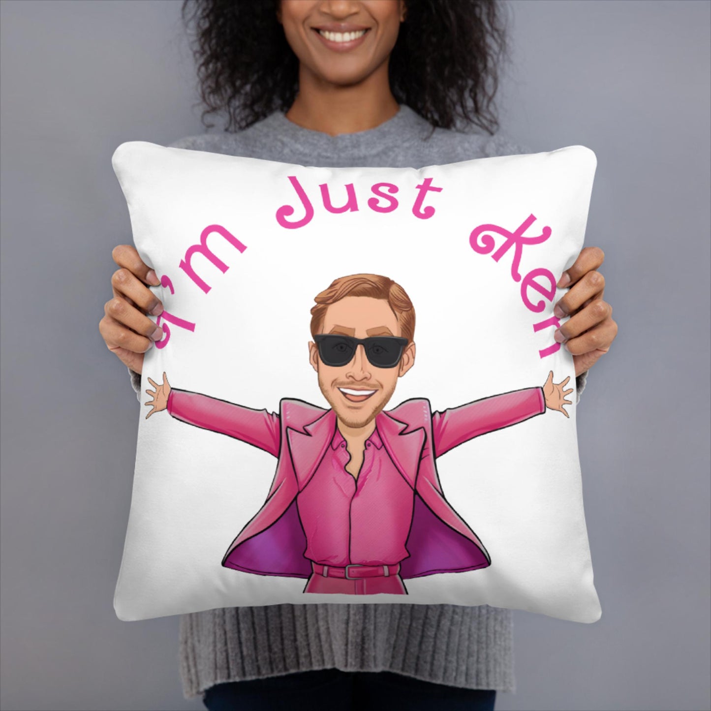 Ken Barbie Ryan Gosling I'm Just Ken Pillow Pillows Barbie Celebrities Ken Movies Ryan Gosling Next Cult Brand