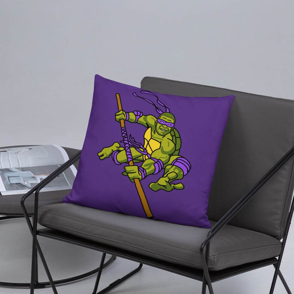 Kylian Mbappe Purple Ninja Turtle Donatello Basic Pillow Pillows Football Kylian Mbappe Ninja Turtles PSG Real Madrid Next Cult Brand