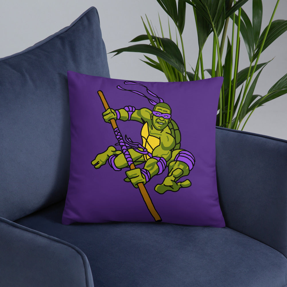 Kylian Mbappe Purple Ninja Turtle Donatello Basic Pillow Pillows Football Kylian Mbappe Ninja Turtles PSG Real Madrid Next Cult Brand