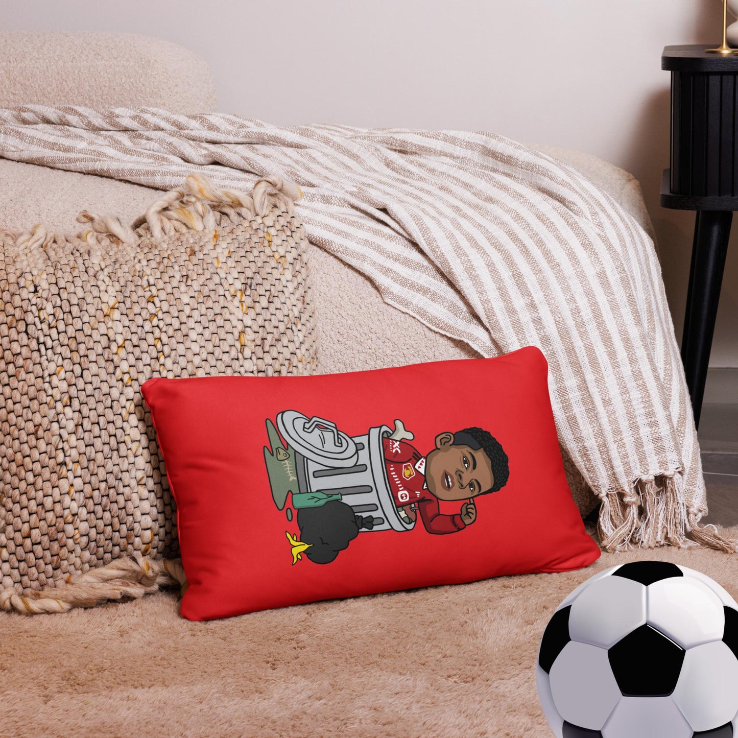 Trashford Marcus Rashford Manchester United Gift Man United Gift Marcus Rashford Pillow 20″×12″ Pillows Football Manchester United Marcus Rashford Next Cult Brand