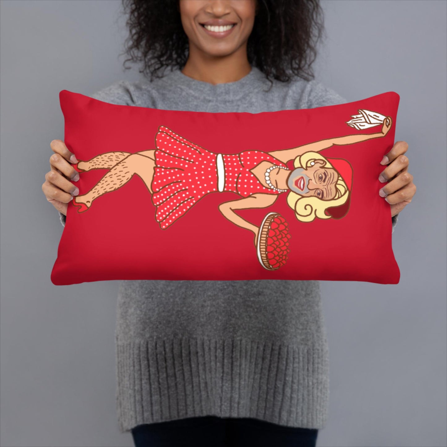 Thinnn Boy Bake Club The Fighter and The Kid TFATK Podcast Comedy 60s retro housewife Bryan Callen Pillow Default Title Pillows Bryan Callen Podcasts Stand-up Comedy The Fighter and The Kid (TFATK) Thinnn Boy Bake Club Next Cult Brand