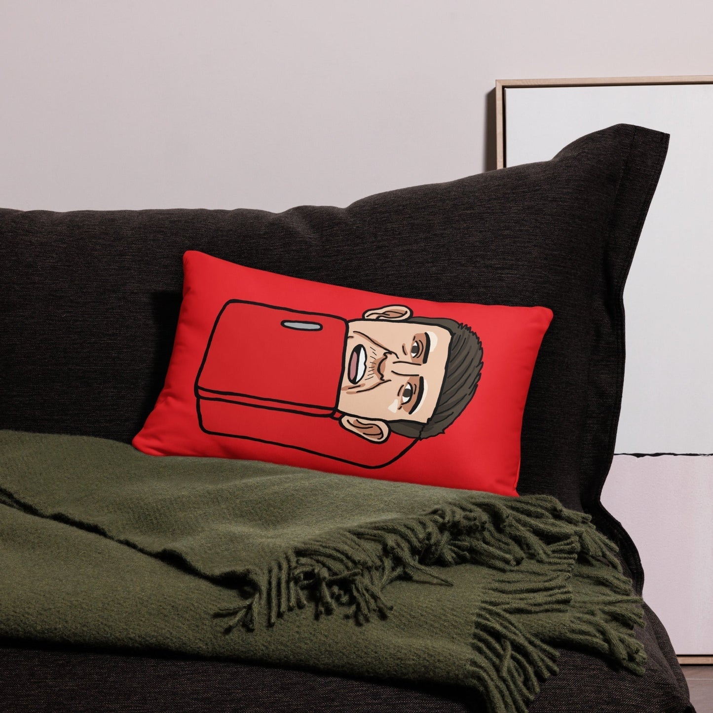 Harry ''The Fridge'' Maguire Pillow Red 20″×12″ Pillows Football Harry Maguire Manchester United The Fridge Next Cult Brand