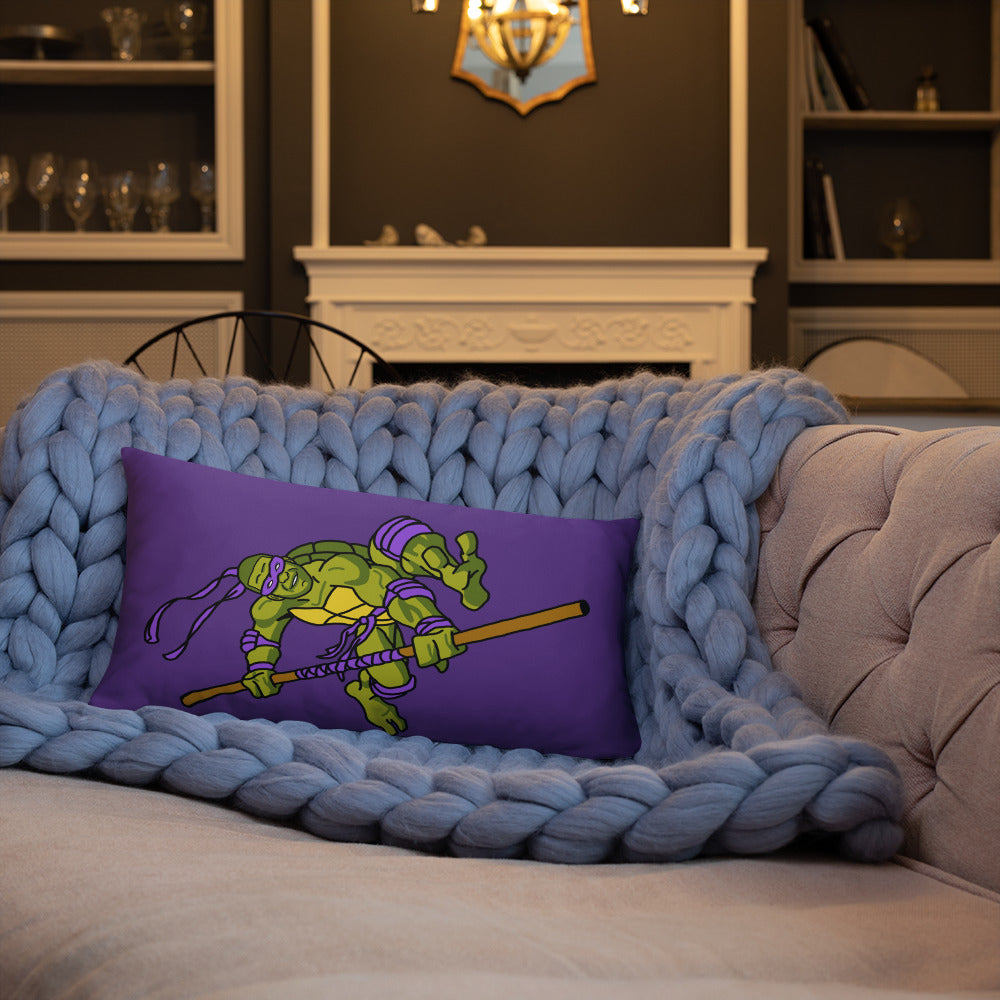 Kylian Mbappe Purple Ninja Turtle Donatello Basic Pillow Pillows Football Kylian Mbappe Ninja Turtles PSG Real Madrid Next Cult Brand