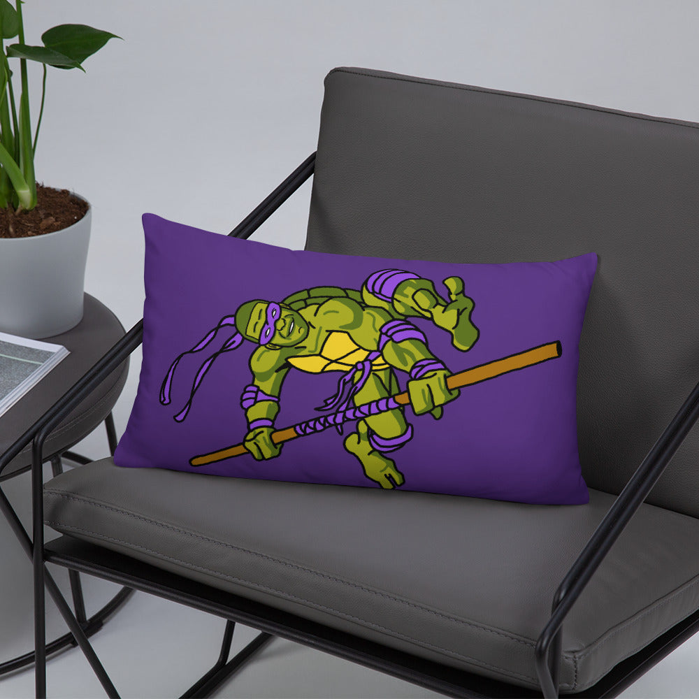 Kylian Mbappe Purple Ninja Turtle Donatello Basic Pillow Pillows Football Kylian Mbappe Ninja Turtles PSG Real Madrid Next Cult Brand