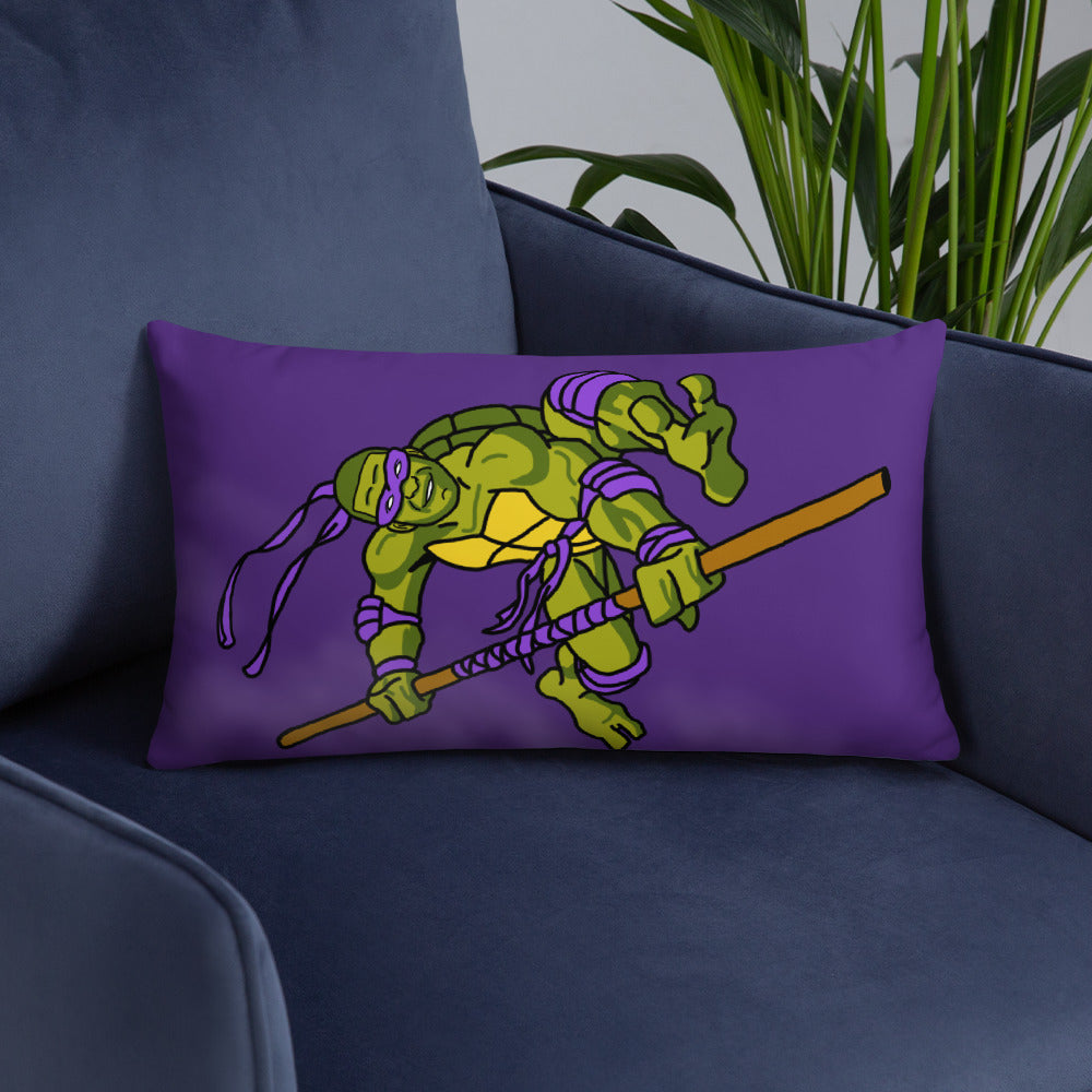 Kylian Mbappe Purple Ninja Turtle Donatello Basic Pillow Pillows Football Kylian Mbappe Ninja Turtles PSG Real Madrid Next Cult Brand