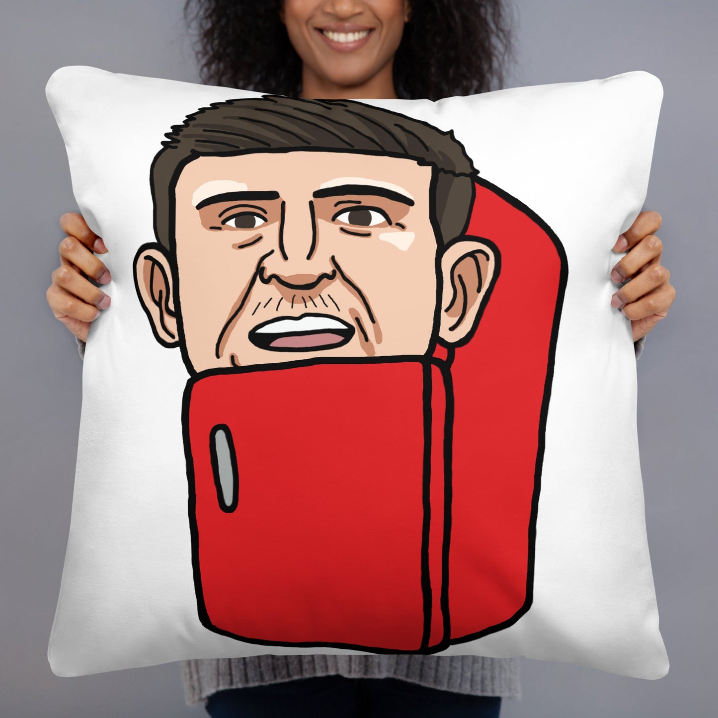 Harry ''The Fridge'' Maguire Pillow Pillows Football Harry Maguire Manchester United The Fridge Next Cult Brand