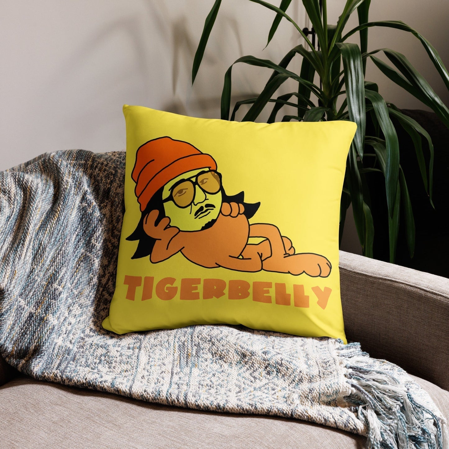 Bobby Lee Tigerbelly, Bobby Lee Merch, Tigerbelly Merch, Bobby Lee Gift, Funny Tigerbelly Gift, Tigerbelly Podcast, TigerBelly Pillow Pillows Bobby Lee Podcasts Stand-up Comedy TigerBelly Next Cult Brand