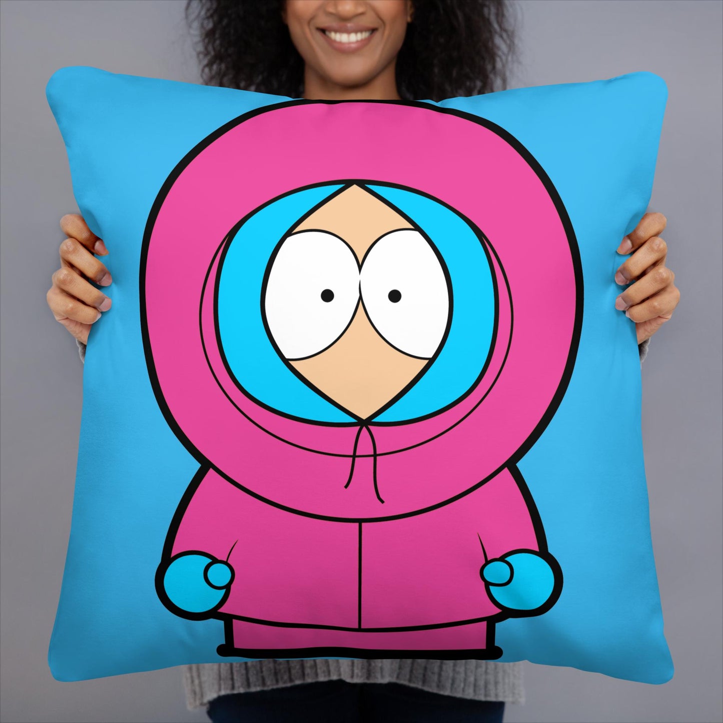 Kenny McCormick Ken Ryan Gosling Barbie South Park Kenny Pillow 22″×22″ Pillows Barbie Ken Kenny Movies South Park TV Shows Next Cult Brand