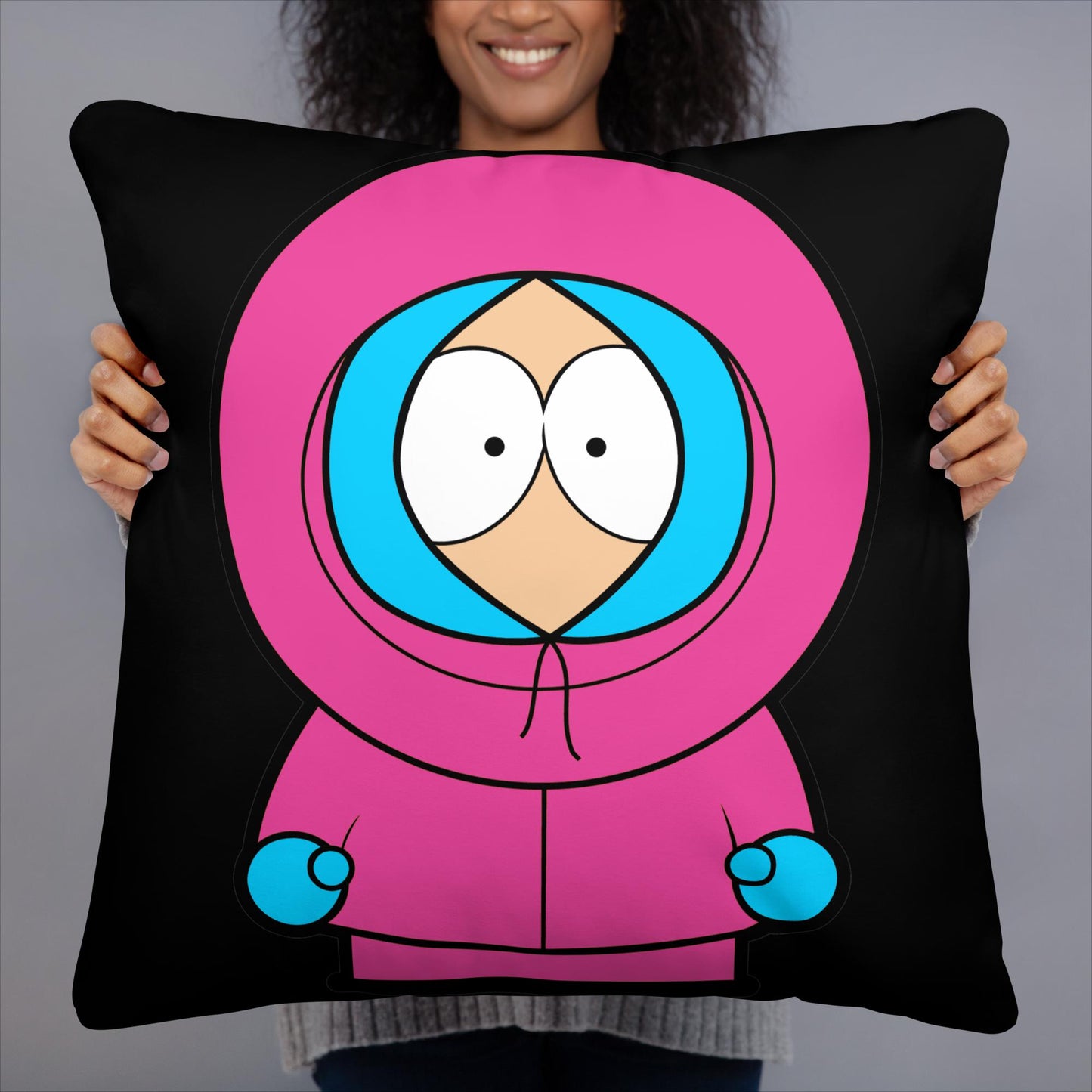 Kenny McCormick Ken Ryan Gosling Barbie South Park Kenny Pillow 22″×22″ Pillows Barbie Ken Kenny Movies South Park TV Shows Next Cult Brand