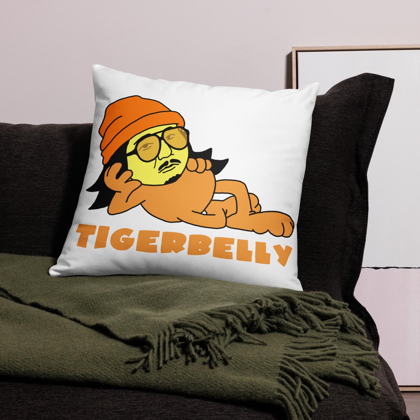Bobby Lee Tigerbelly, Bobby Lee Merch, Tigerbelly Merch, Bobby Lee Gift, Funny Tigerbelly Gift, Tigerbelly Podcast, TigerBelly Pillow Pillows Bobby Lee Podcasts Stand-up Comedy TigerBelly Next Cult Brand