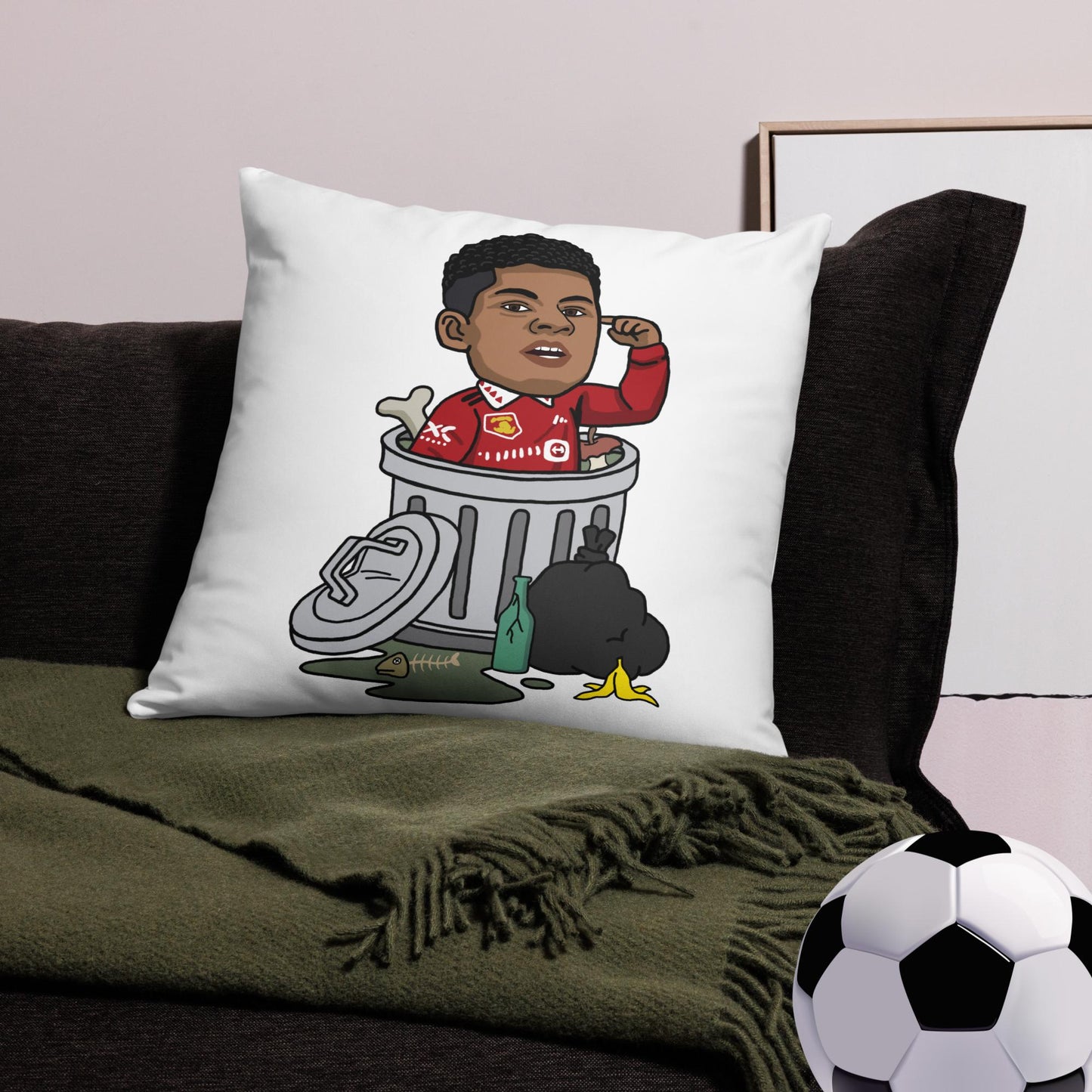 Trashford Marcus Rashford Manchester United Gift Man United Gift Marcus Rashford Basic Pillow Pillows Football Manchester United Marcus Rashford Next Cult Brand