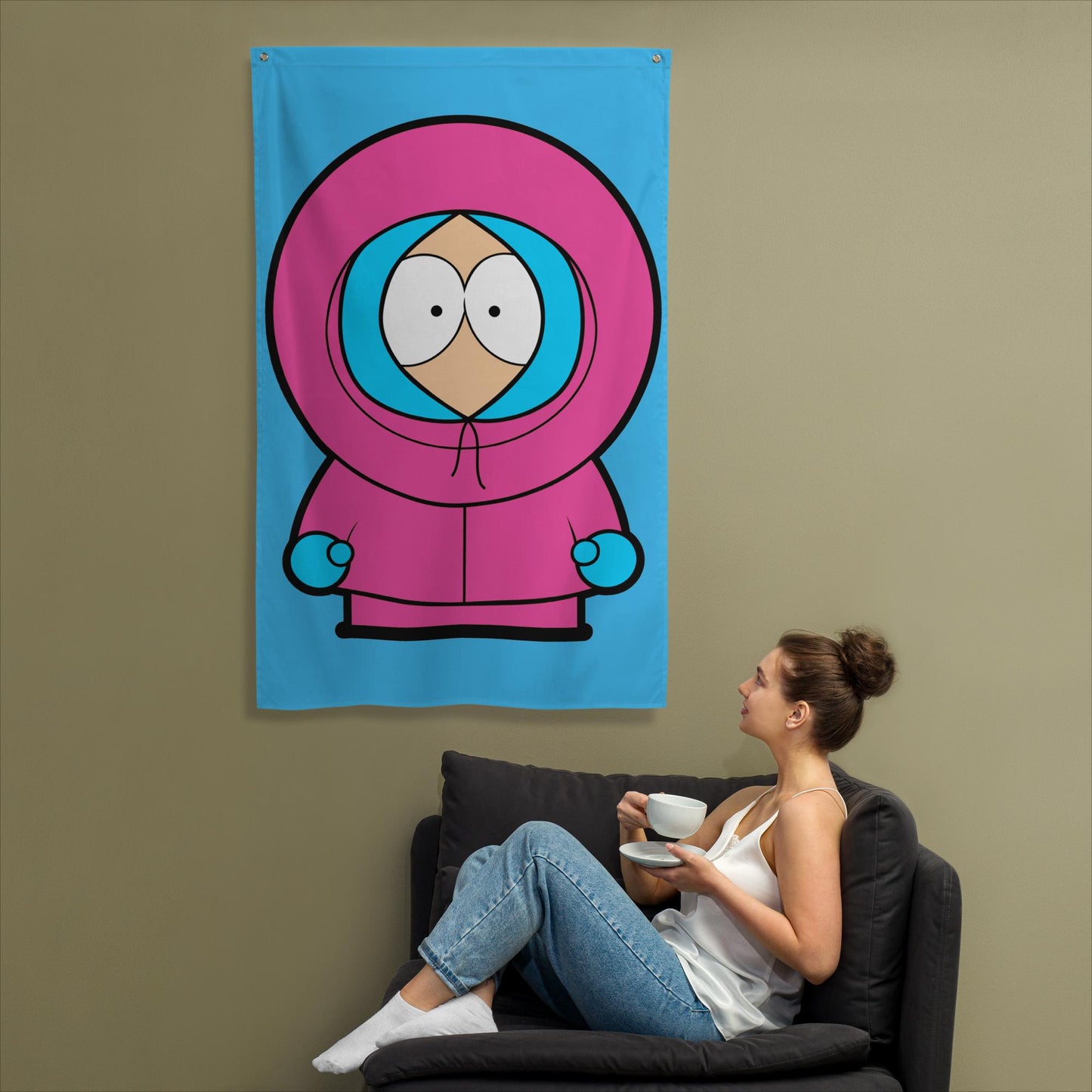 Kenny McCormick Ken Ryan Gosling Barbie South Park Kenny Flag Default Title Flags Barbie Ken Kenny Movies South Park TV Shows Next Cult Brand