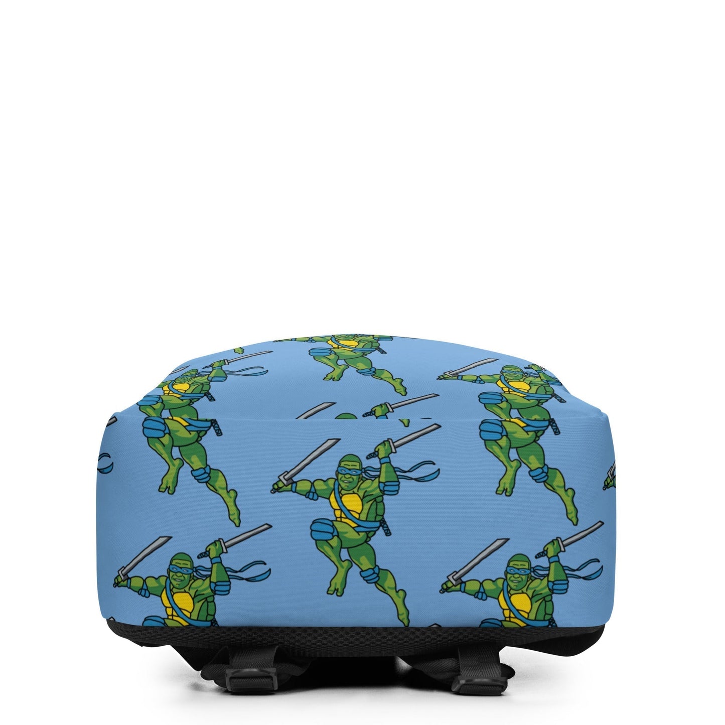 Kylian Mbappe Blue Ninja Turtle Leonardo Minimalist Backpack Bags Football Kylian Mbappe Ninja Turtles PSG Real Madrid Next Cult Brand