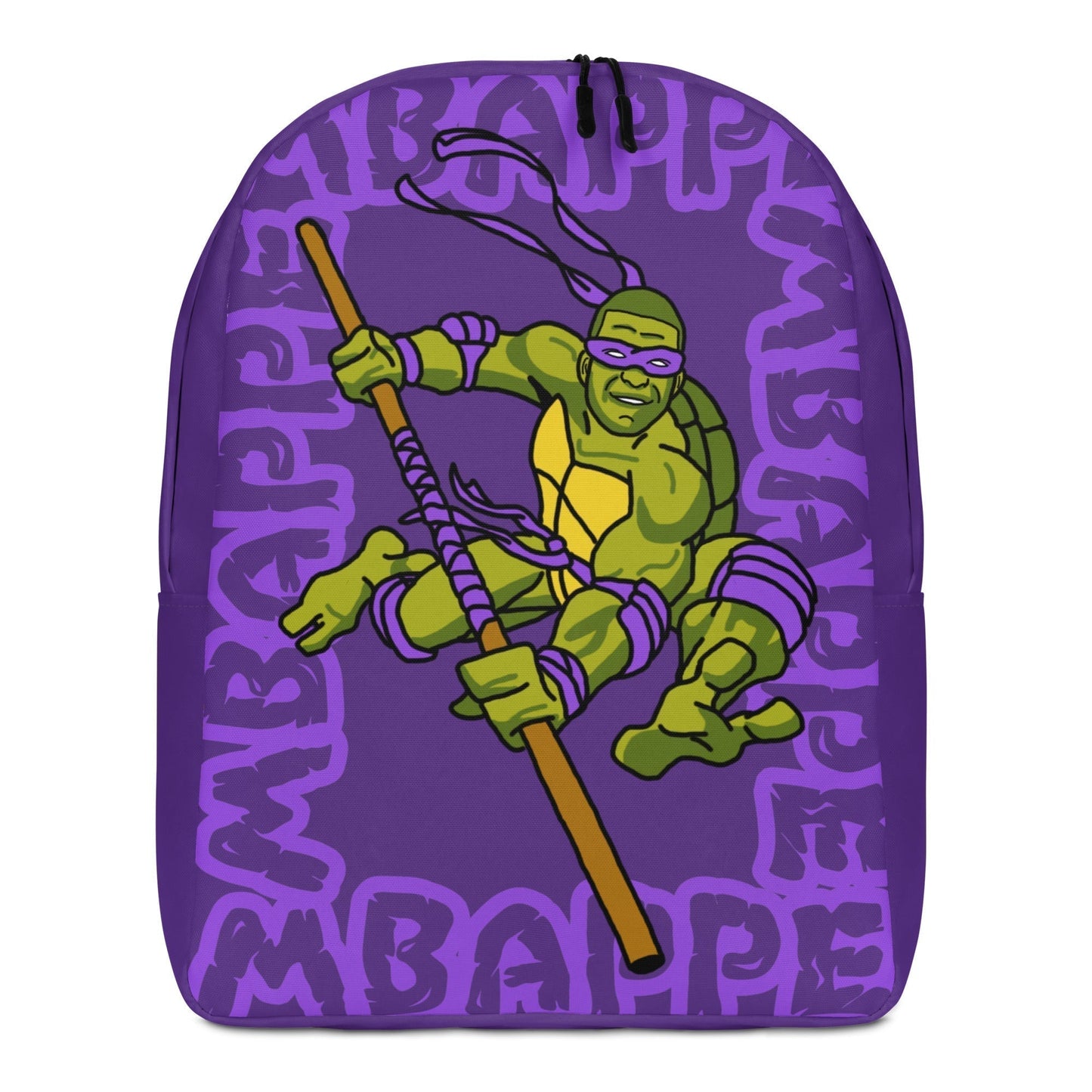 Kylian Mbappe Purple Ninja Turtle Donatello Minimalist Backpack Default Title Bags Football Kylian Mbappe Ninja Turtles PSG Real Madrid Next Cult Brand