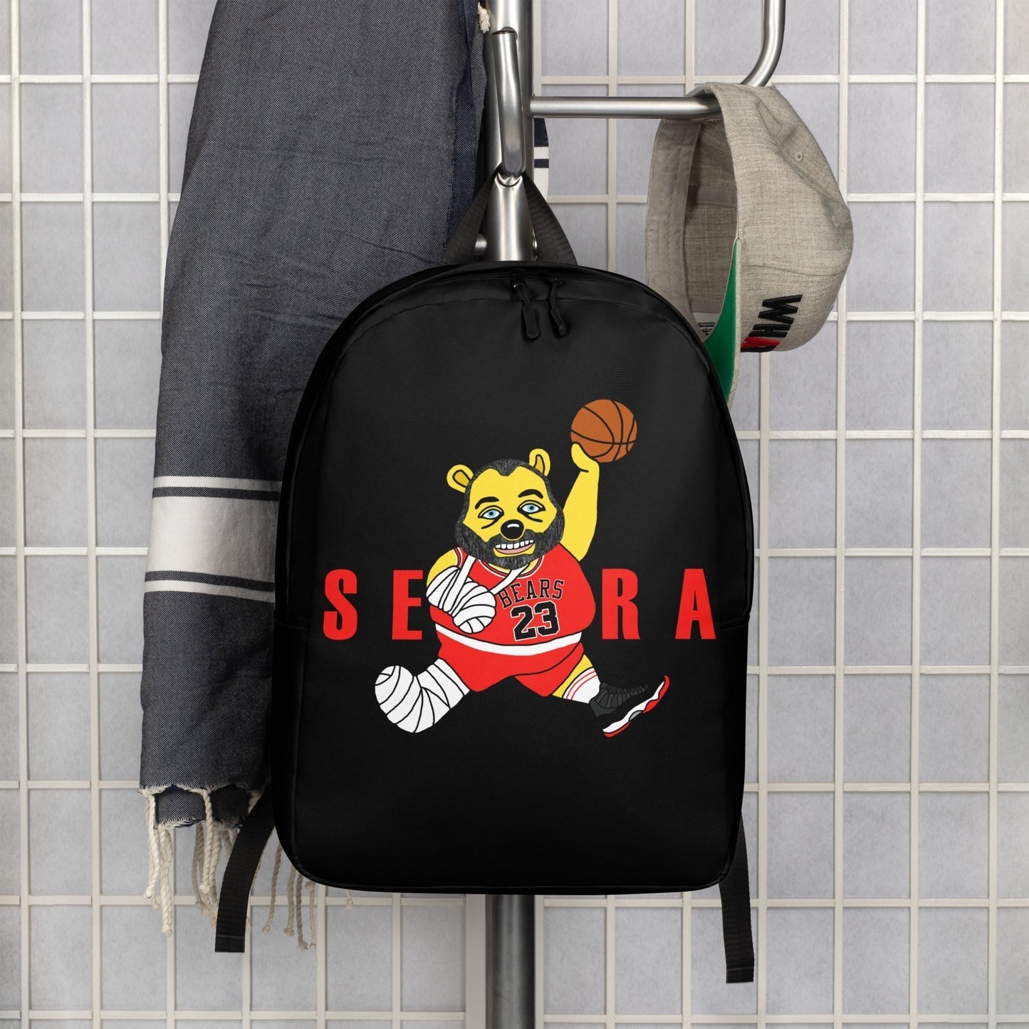 Air Segura, Tom Segura Basketball, Your Mom's House (YMH), 2 Bears 1 Cave, Funny Minimalist Backpack Default Title Bags 2 Bears 1 Cave Air Segura Podcasts Stand-up Comedy Tom Segura YMH Next Cult Brand