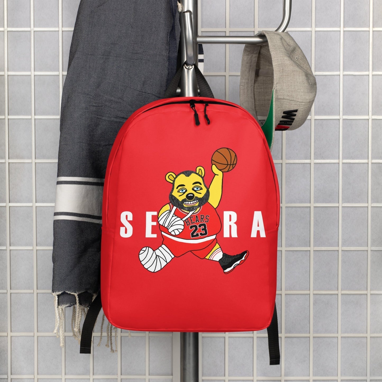 Air Segura, Tom Segura Basketball, Your Mom's House (YMH), 2 Bears 1 Cave, Funny Minimalist Backpack Default Title Bags 2 Bears 1 Cave Air Segura Podcasts Stand-up Comedy Tom Segura YMH Next Cult Brand