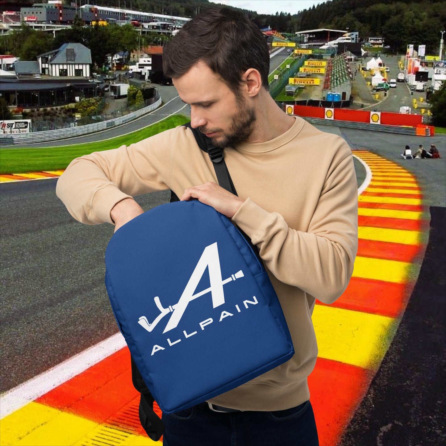 Allpain Alpine F1 Formula 1 Pierre Gasly Esteban Ocon Alpine Minimalist Backpack Default Title Bags Alpine F1 Next Cult Brand
