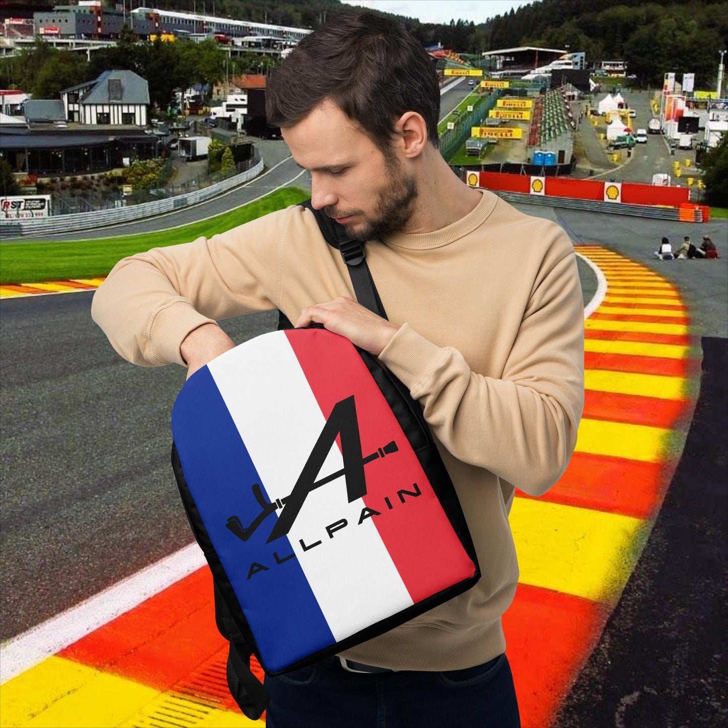 Allpain Alpine F1 Formula 1 Pierre Gasly Esteban Ocon Alpine Backpack Default Title Bags Alpine F1 Next Cult Brand