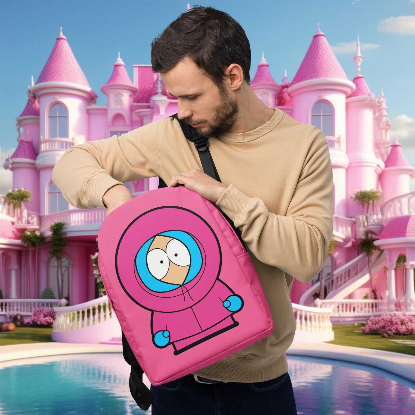 Kenny McCormick Ken Ryan Gosling Barbie South Park Kenny Backpack Default Title Bags Barbie Ken Kenny Movies South Park TV Shows Next Cult Brand