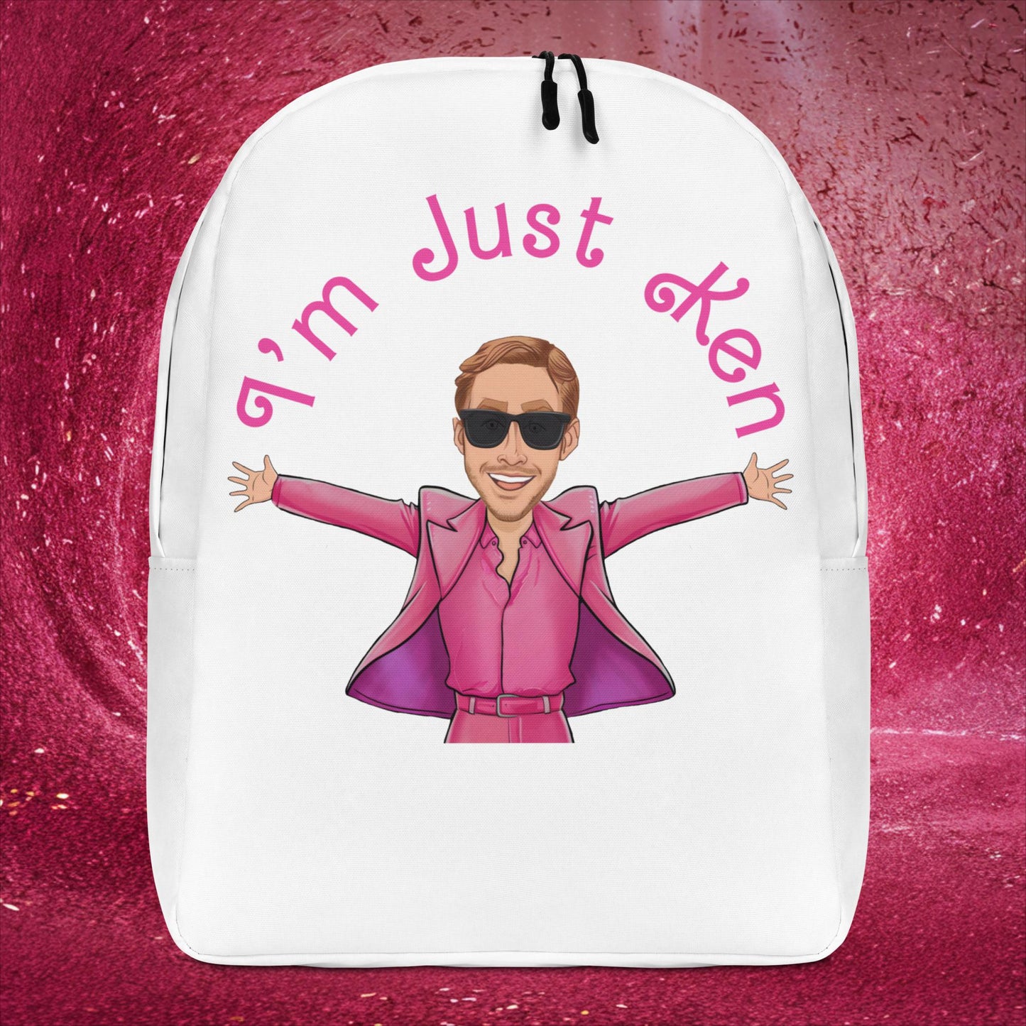 Ken Barbie Ryan Gosling I'm Just Ken Backpack Default Title Bags Barbie Celebrities Ken Movies Ryan Gosling Next Cult Brand