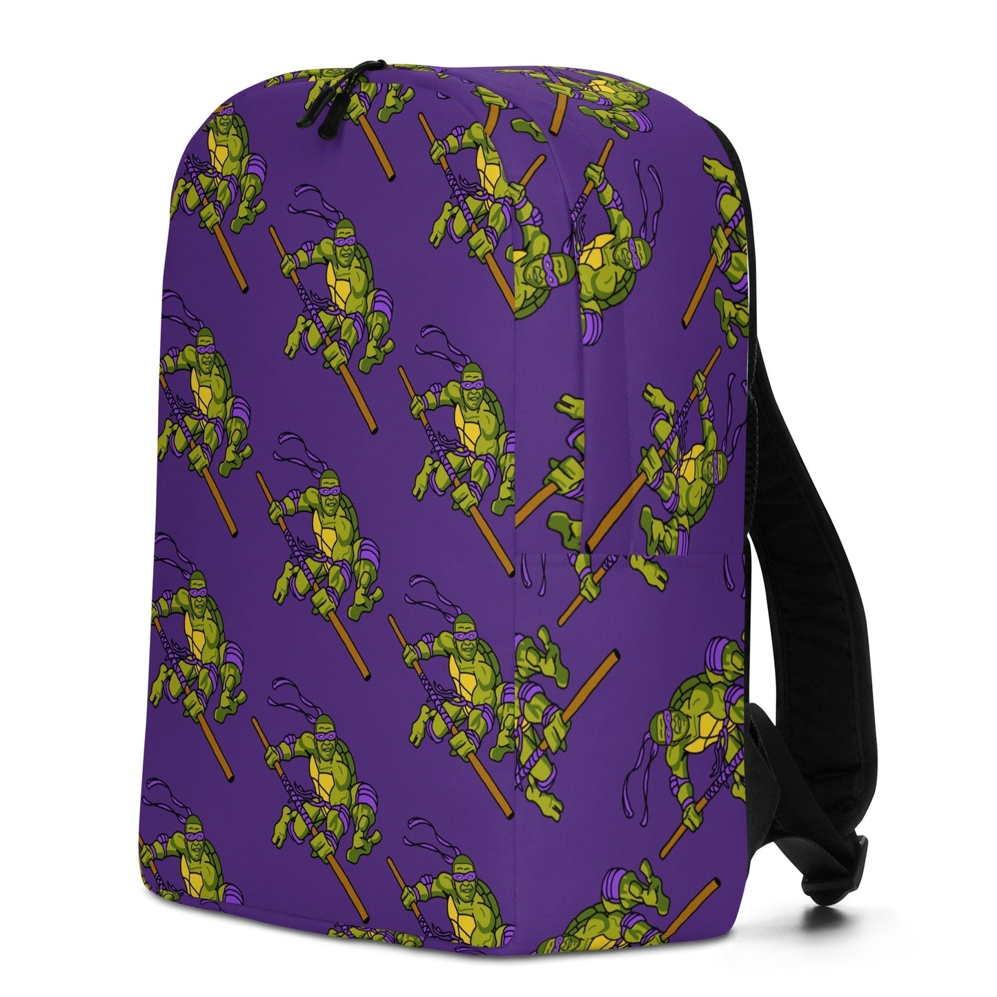 Kylian Mbappe Purple Ninja Turtle Donatello Minimalist Backpack Bags Football Kylian Mbappe Ninja Turtles PSG Real Madrid Next Cult Brand