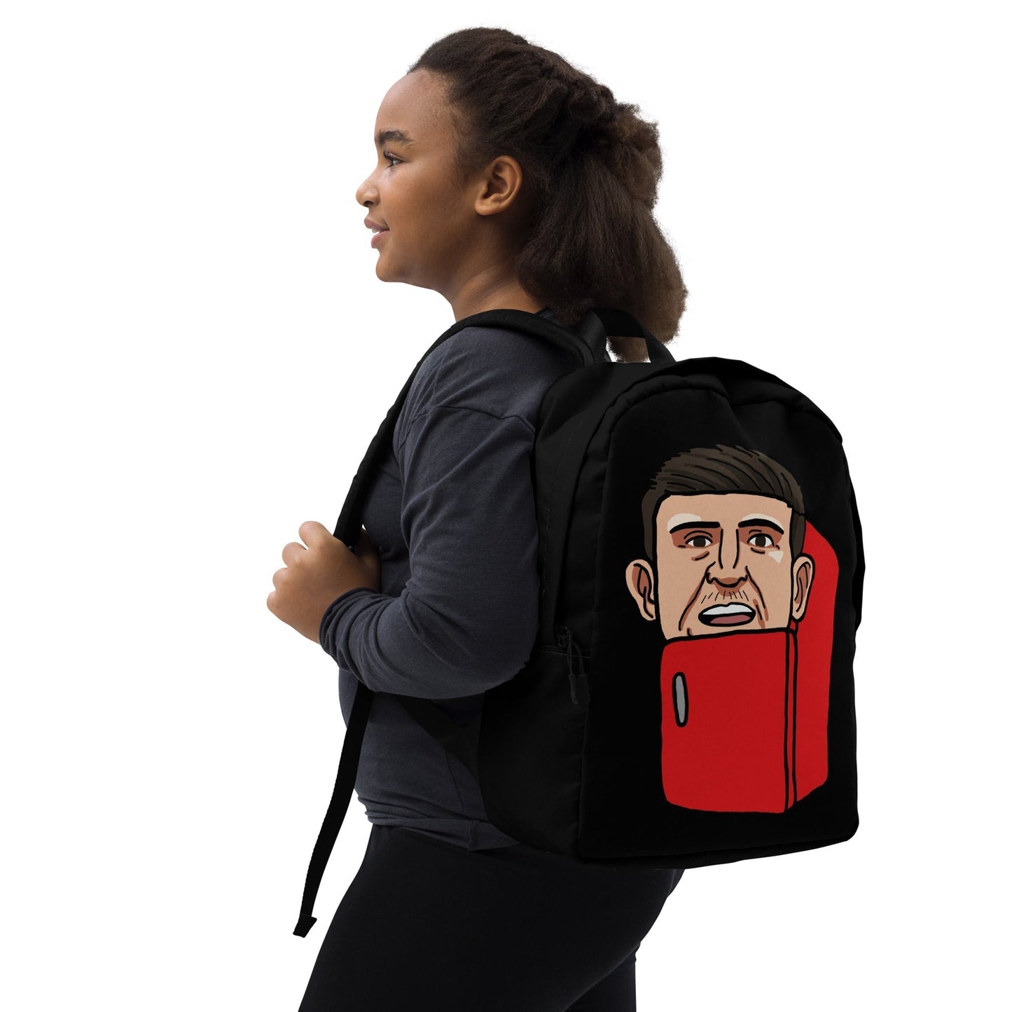 Harry ''The Fridge'' Maguire Minimalist Backpack Black Bags Football Harry Maguire Manchester United The Fridge Next Cult Brand