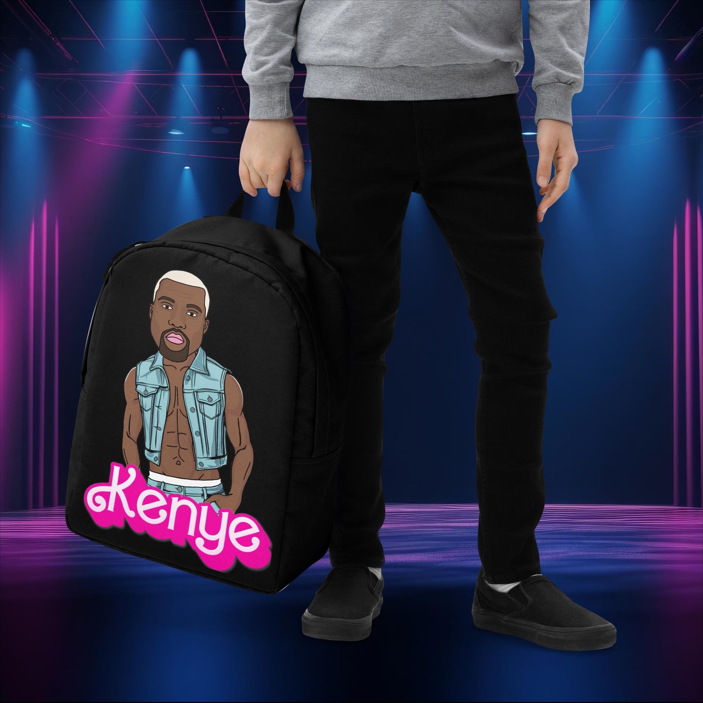 Kenye Barbie Ken Ryan Gosling Kanye West Backpack Default Title Bags Barbie Kanye West Ken Movies Music Next Cult Brand