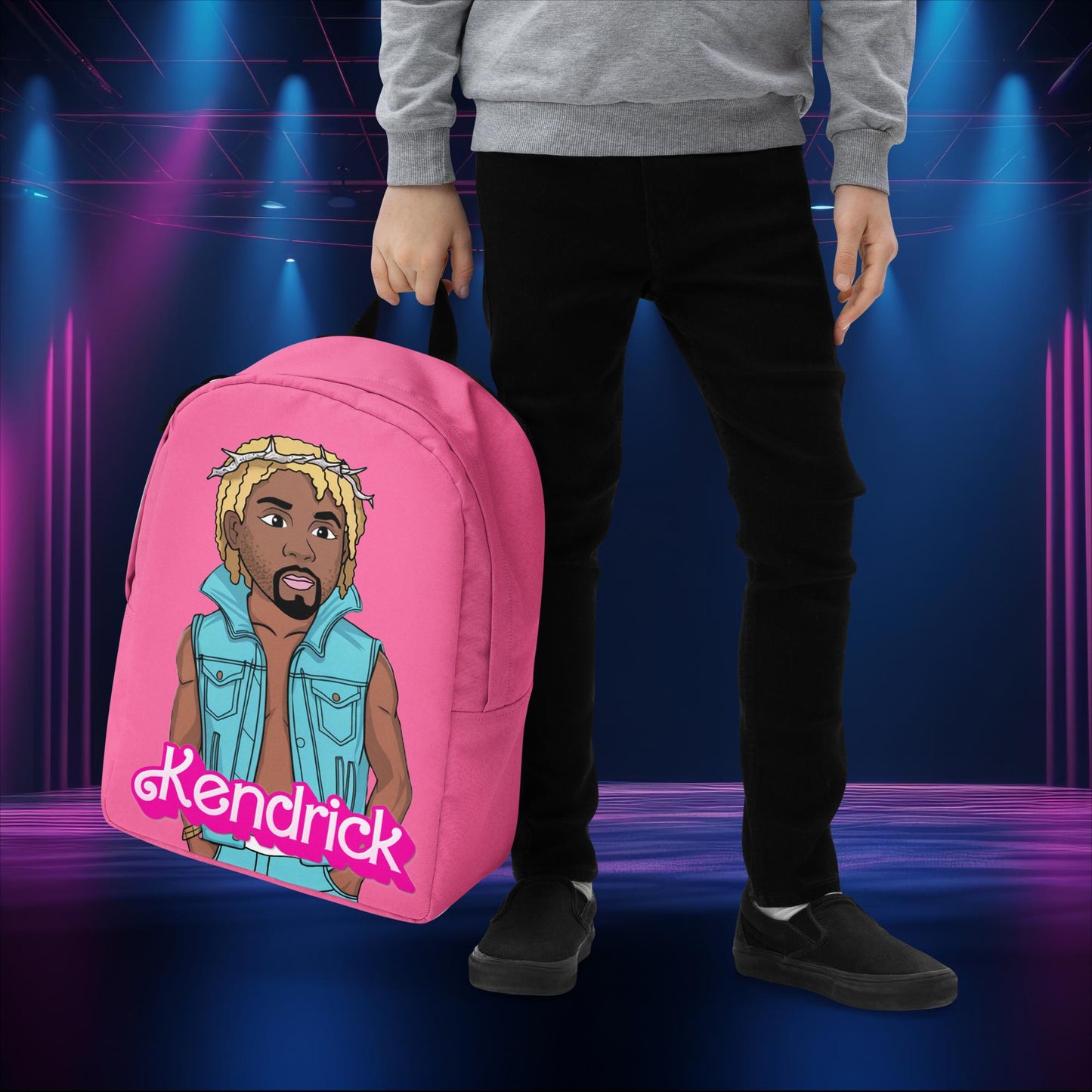 Kendrick Barbie Ken Ryan Gosling Kendrick Lamar Backpack Default Title Bags Barbie Ken Kendrick Lamar Movies Music Next Cult Brand