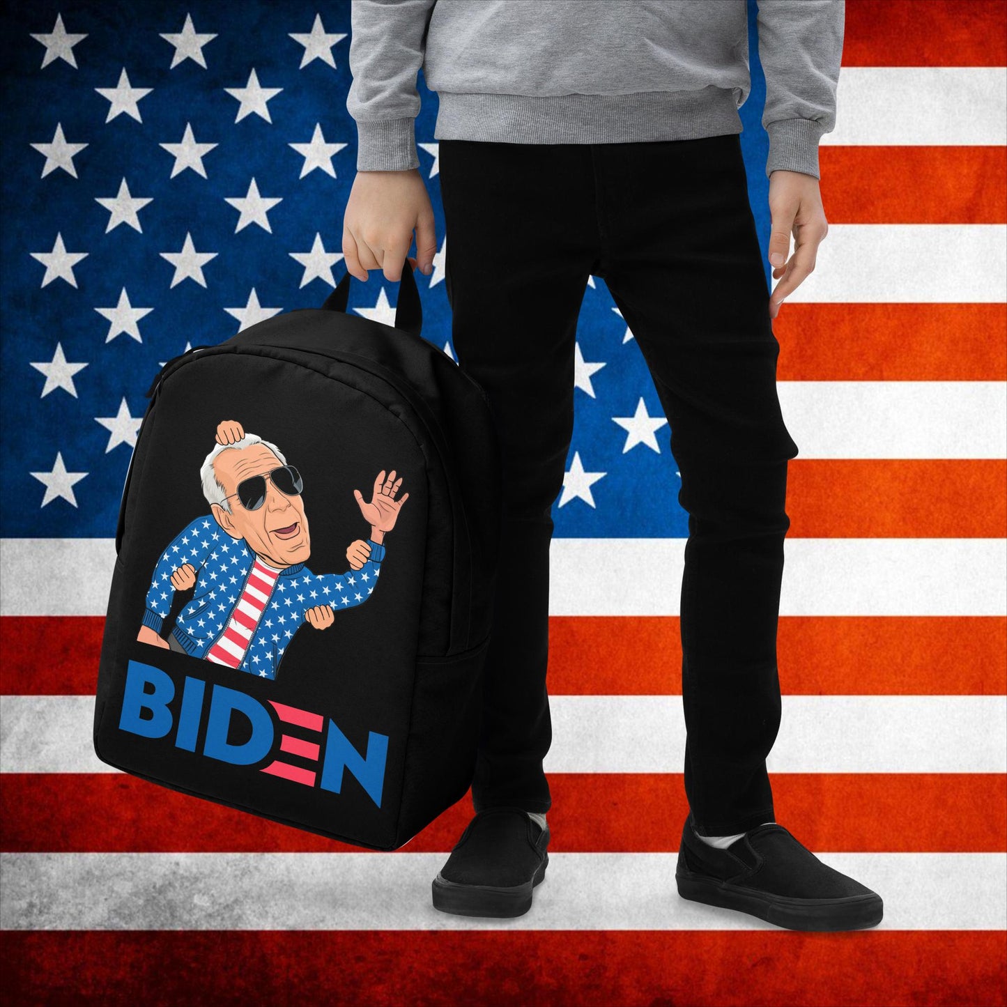 Weekend at Biden's Joe Biden Meme Democrat Republican Trump Gift Biden Gift 90s Vintage Backpack Default Title Bags Democrats Joe Biden Politics Next Cult Brand