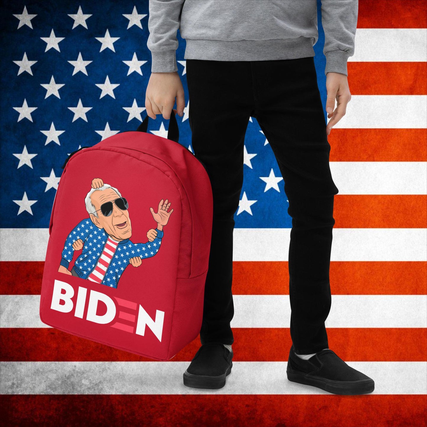 Weekend at Biden's Joe Biden Meme Democrat Republican Trump Gift Biden Gift 90s Vintage Backpack Default Title Bags Democrats Joe Biden Politics Next Cult Brand