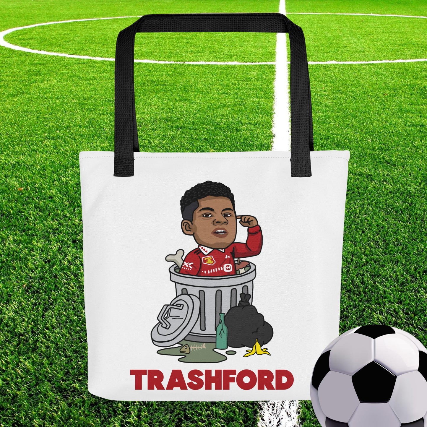 Trashford Marcus Rashford Manchester United Gift Man United Gift Marcus Rashford Tote bag Black Bags Football Manchester United Marcus Rashford Next Cult Brand