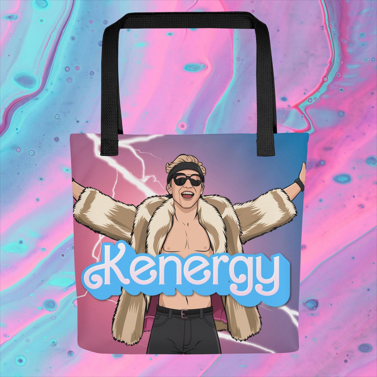 Kenergy Barbie Ryan Gosling Ken Tote bag Default Title Bags Barbie Celebrities Ken Kenergy Movies Ryan Gosling Next Cult Brand