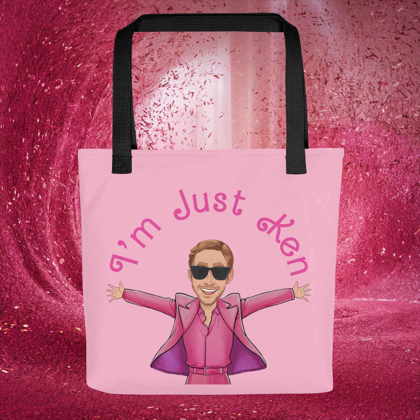 Ken Barbie Ryan Gosling I'm Just Ken Tote bag Default Title Bags Barbie Celebrities Ken Movies Ryan Gosling Next Cult Brand