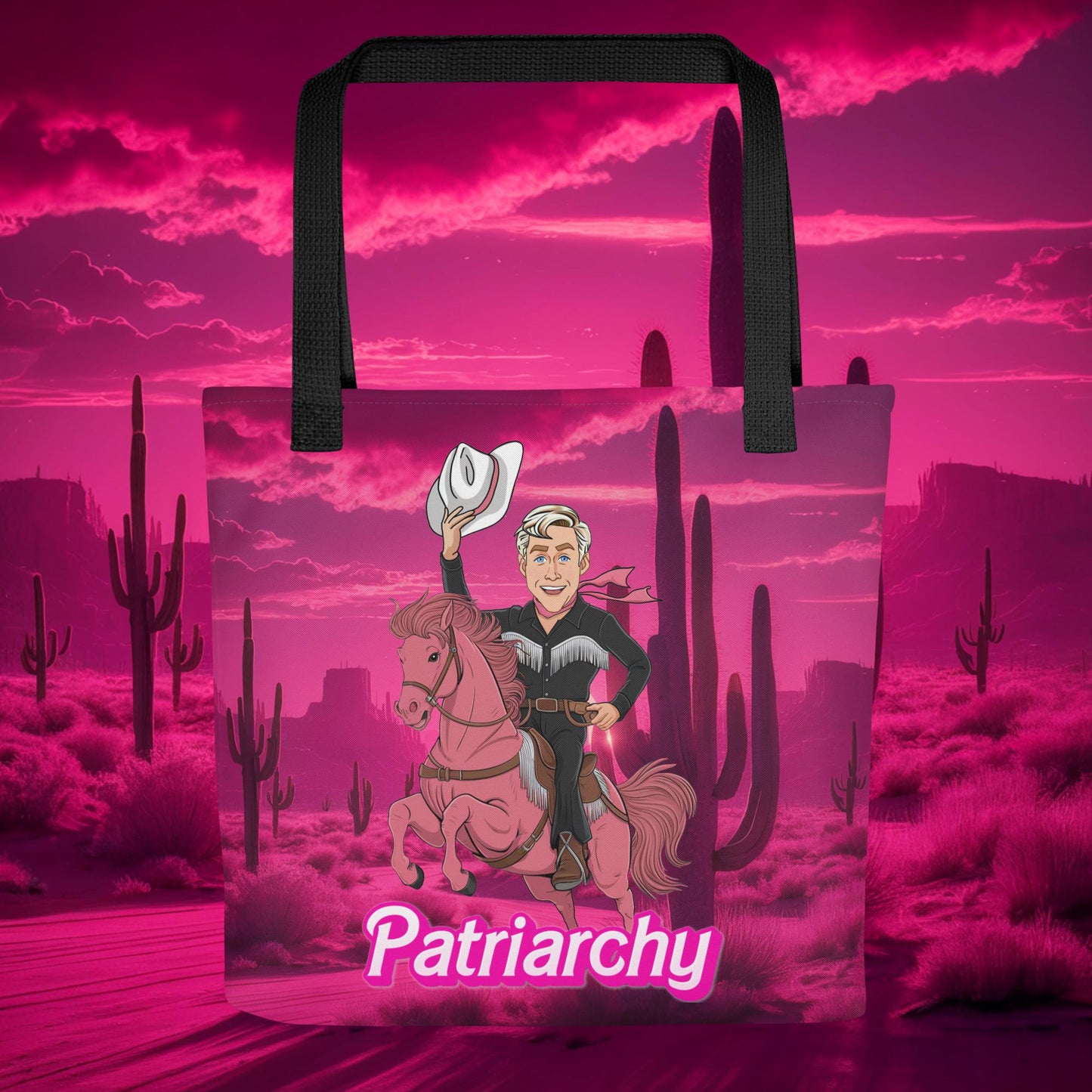 Ken Barbie Movie When I found out the patriarchy wasn't just about horses, I lost interest Tote bag Default Title Bags Barbie Celebrities Ken Movies Ryan Gosling Next Cult Brand