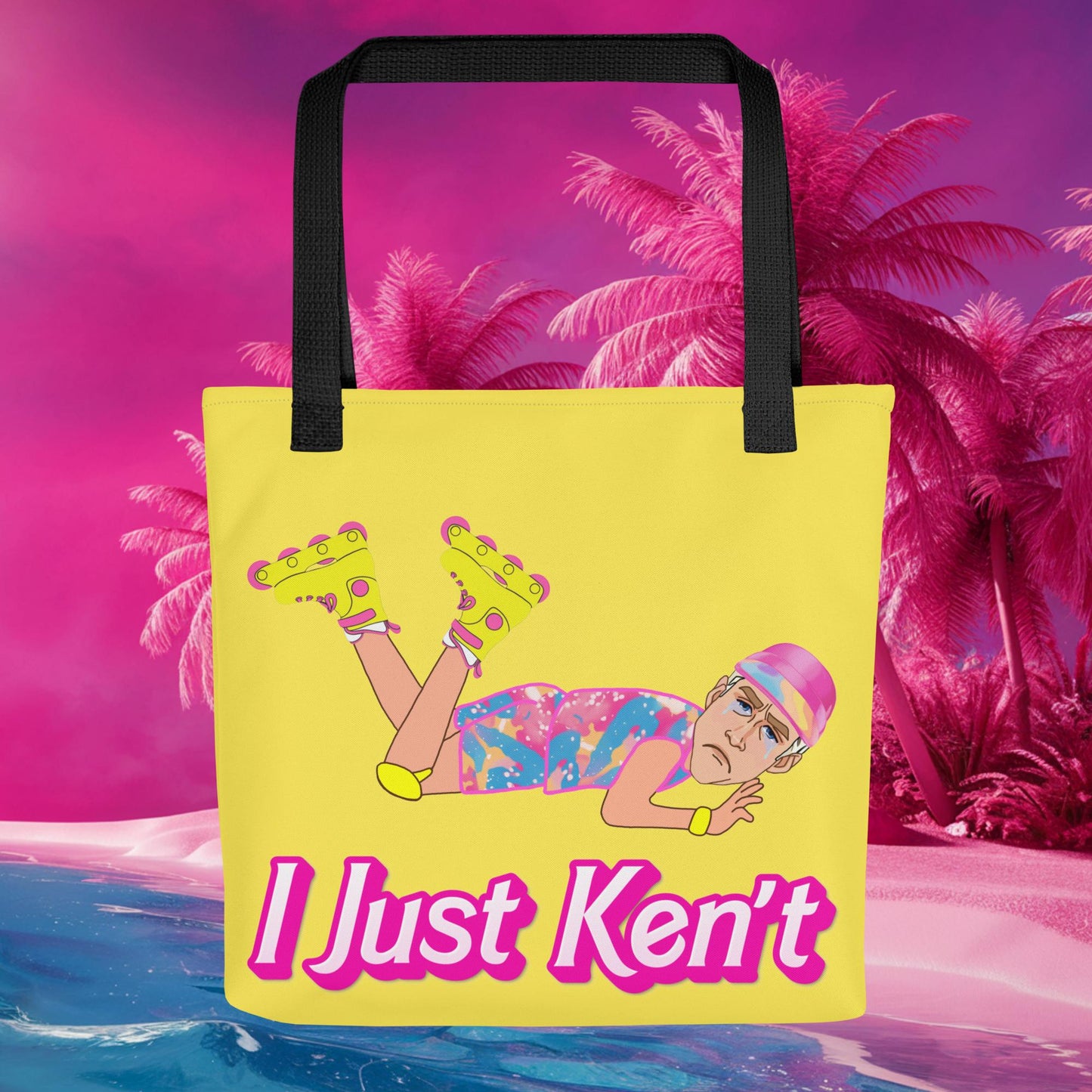 I Just Ken't I just Can't Ryan Gosling Ken Barbie Movie Tote bag Default Title Bags Barbie Celebrities Ken Movies Ryan Gosling Next Cult Brand