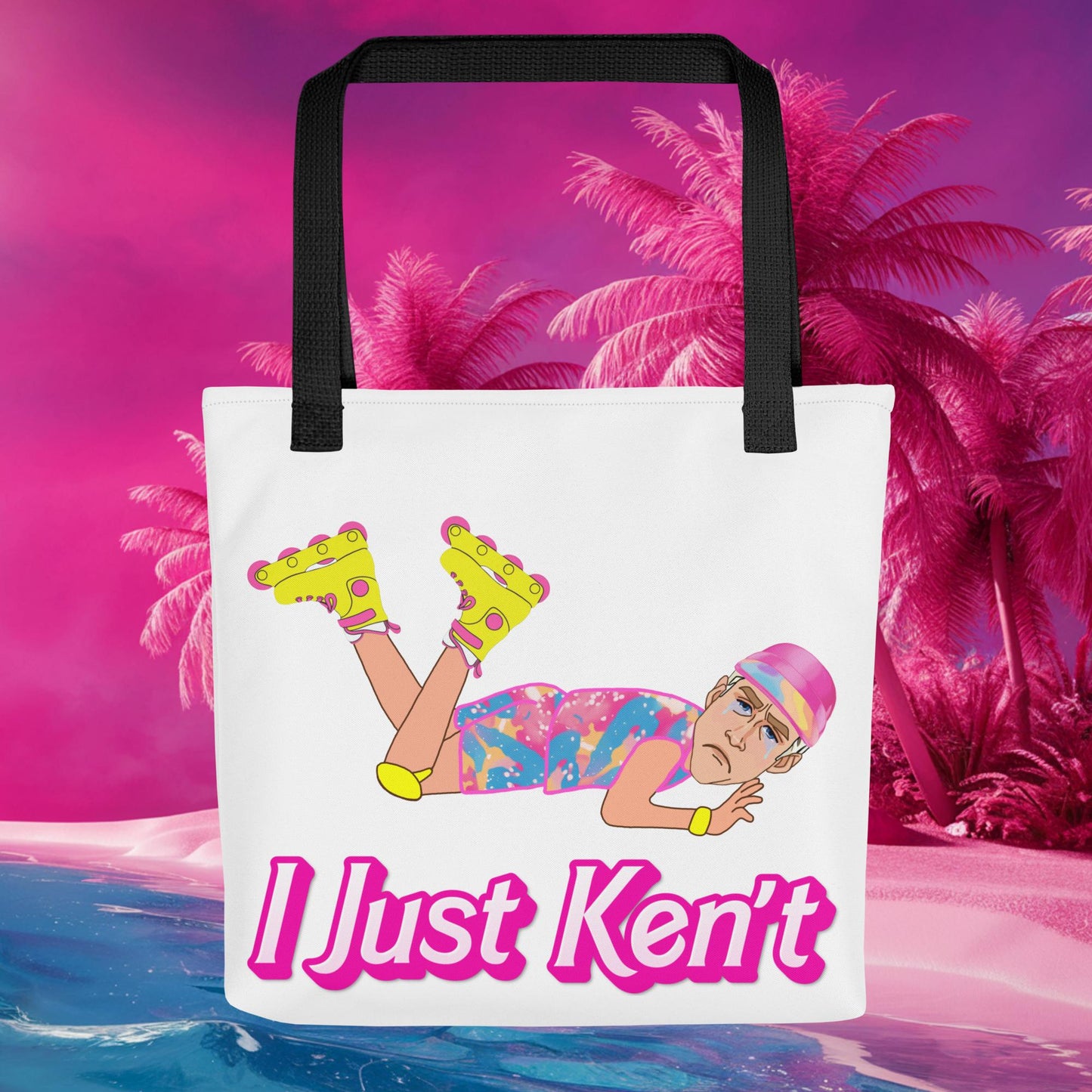 I Just Ken't I just Can't Ryan Gosling Ken Barbie Movie Tote bag Default Title Bags Barbie Celebrities Ken Movies Ryan Gosling Next Cult Brand