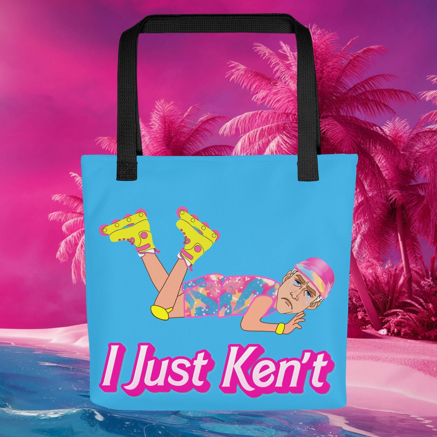 I Just Ken't I just Can't Ryan Gosling Ken Barbie Movie Tote bag Default Title Bags Barbie Celebrities Ken Movies Ryan Gosling Next Cult Brand