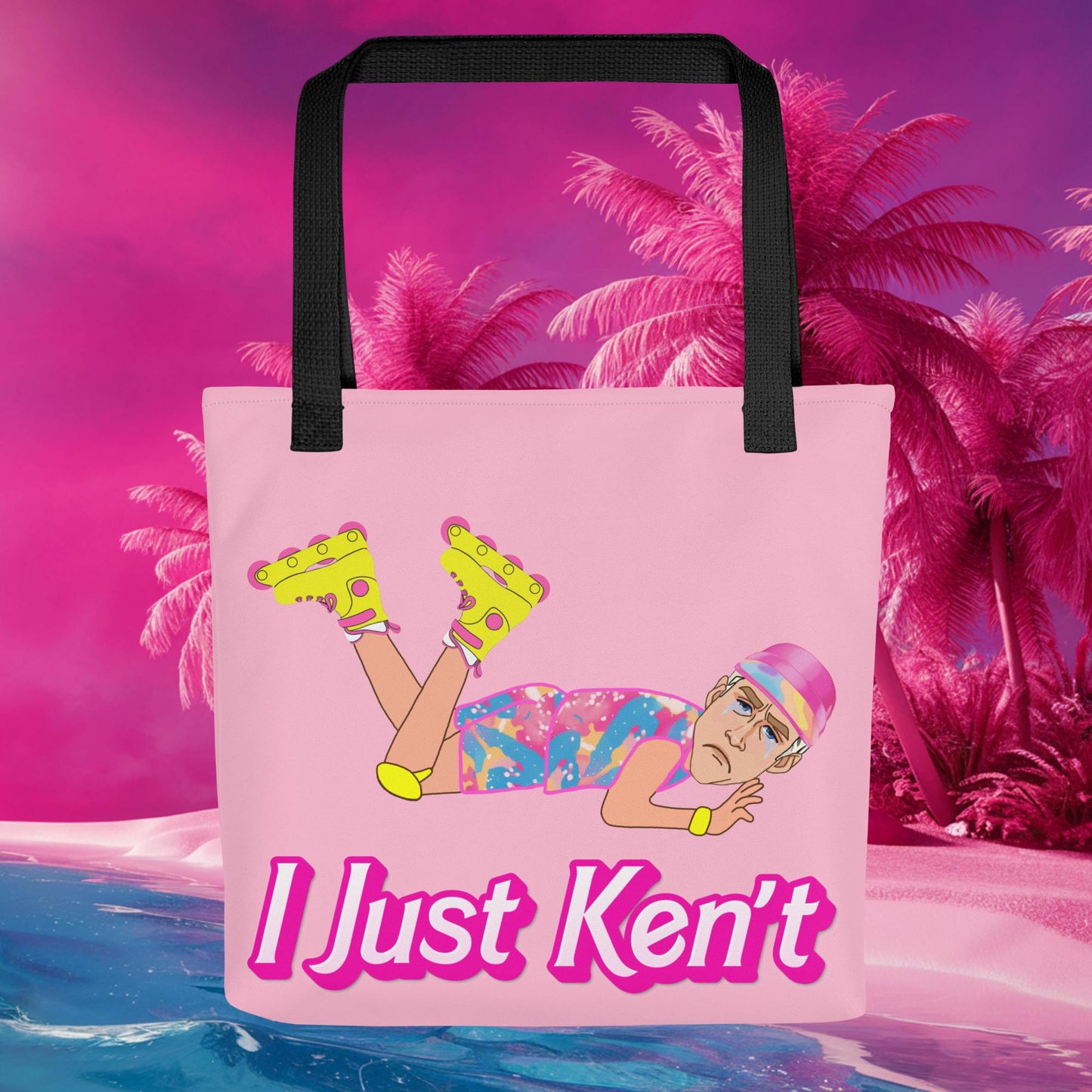 I Just Ken't I just Can't Ryan Gosling Ken Barbie Movie Tote bag Default Title Bags Barbie Celebrities Ken Movies Ryan Gosling Next Cult Brand