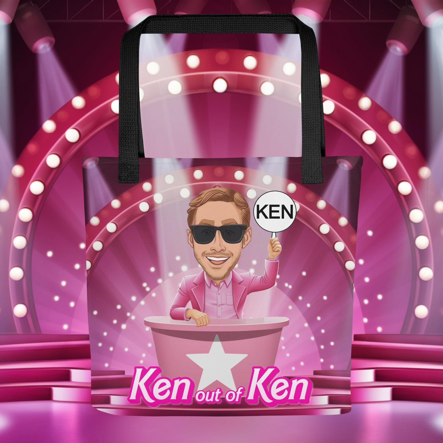 Ken out of Ken Ryan Gosling Barbie Movie Tote bag Default Title Bags Barbie Celebrities Ken Movies Ryan Gosling Next Cult Brand
