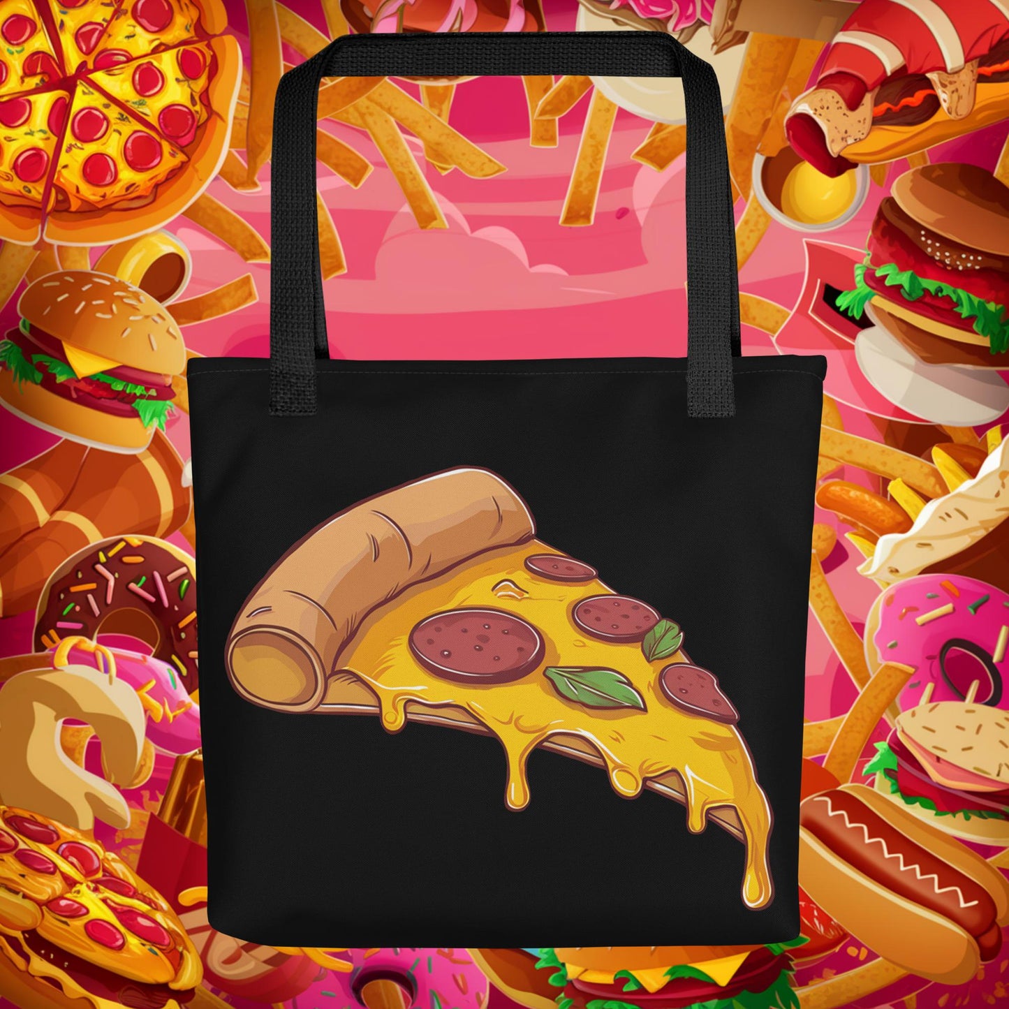 Pizza I Love Pizza Tote bag Default Title Bags Fast Food Pizza Next Cult Brand