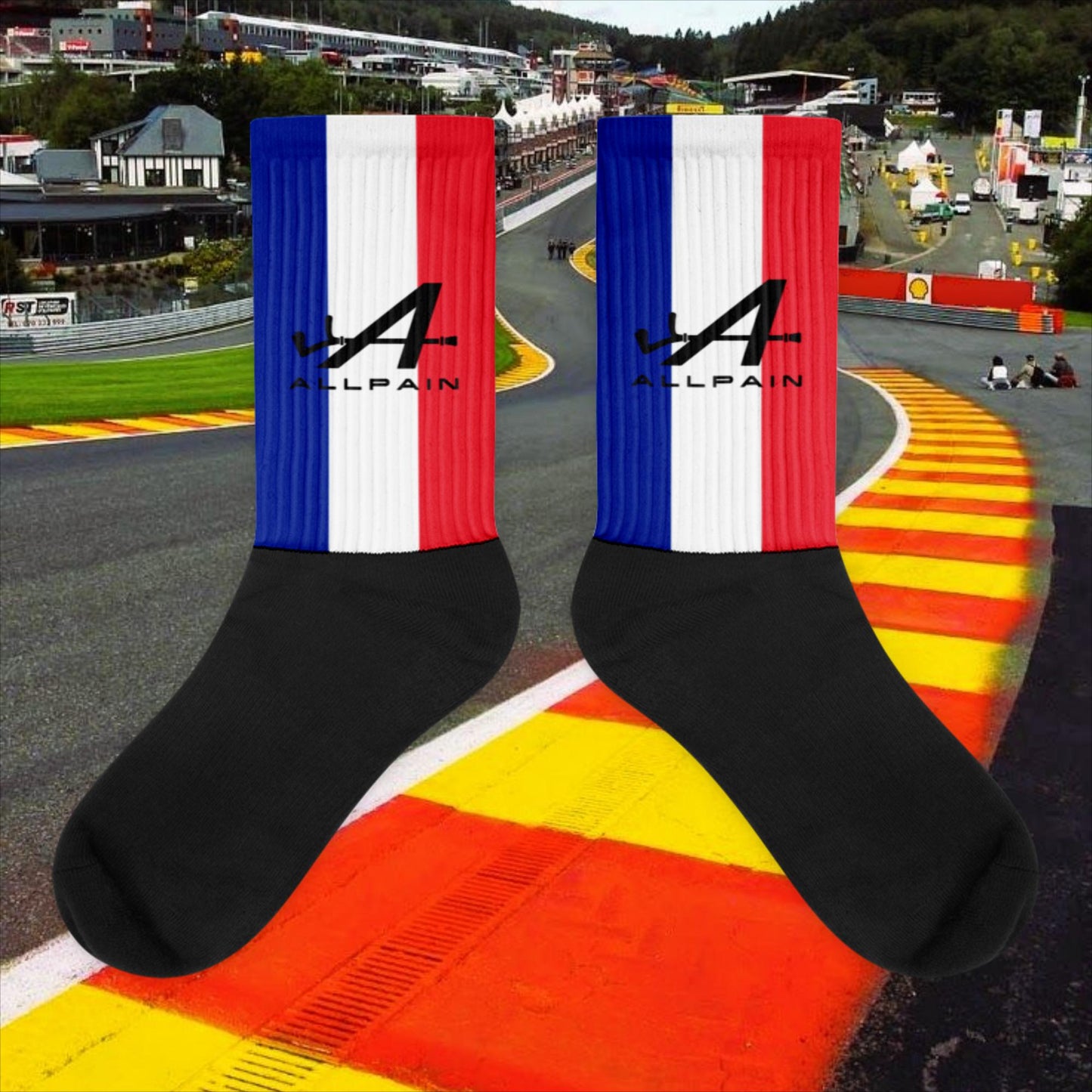 Allpain Alpine F1 Formula 1 Pierre Gasly Esteban Ocon Alpine Socks XL Socks Alpine F1 Next Cult Brand
