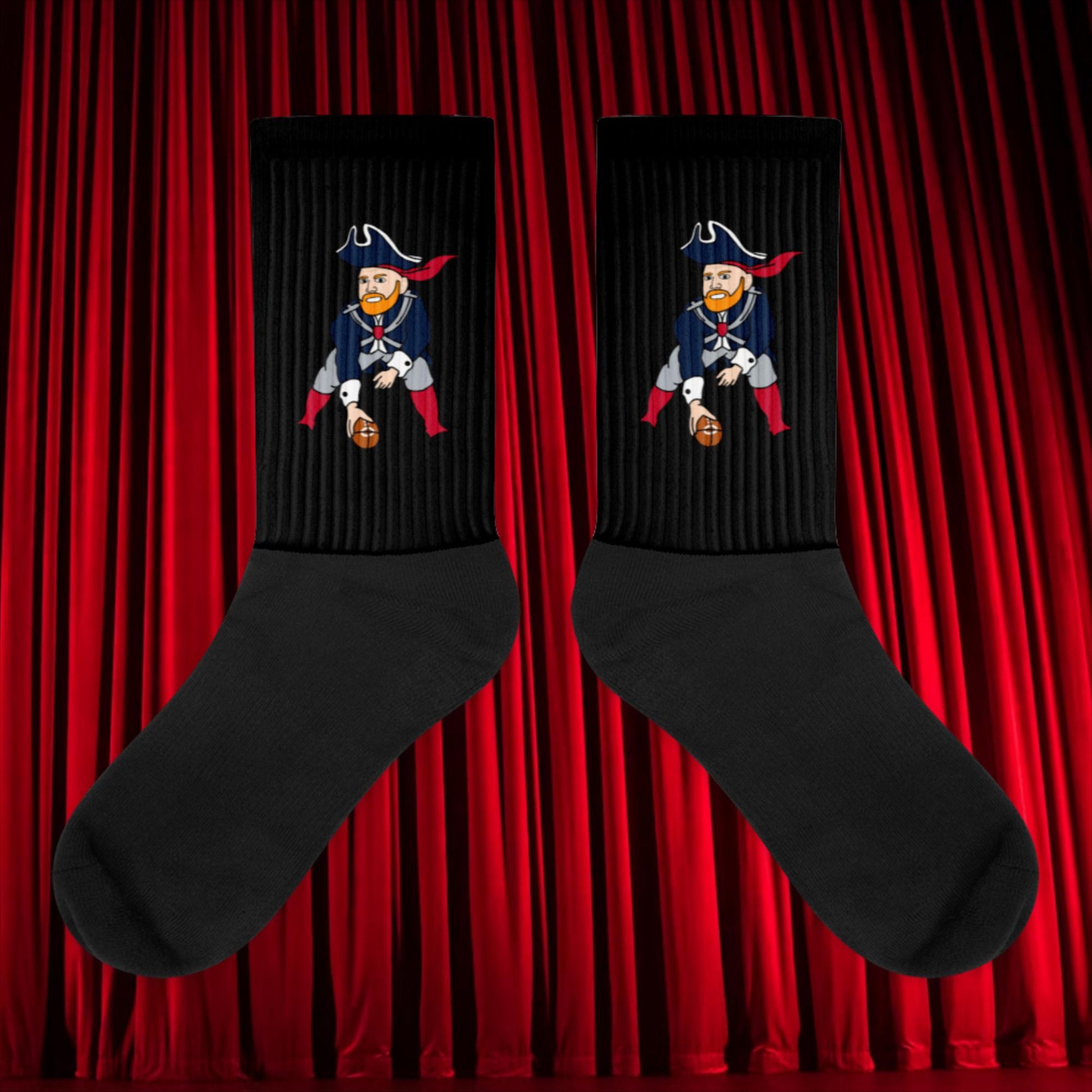 Bill Burrdy New England Patriots NFL Tom Brady Bill Burr Socks XL American Football Bill Burr Monday Morning Podcast New England Patriots NFL Podcasts Stand-up Comedy Next Cult Brand
