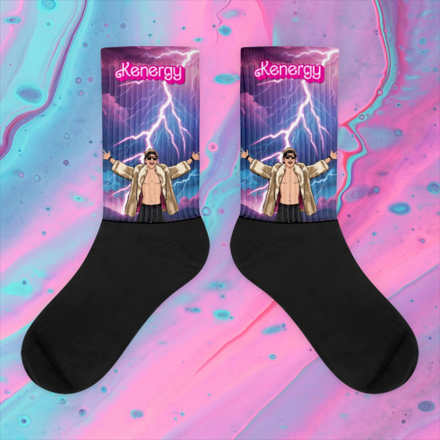 Kenergy Barbie Ryan Gosling Ken Socks XL Socks Barbie Celebrities Ken Kenergy Movies Ryan Gosling Next Cult Brand