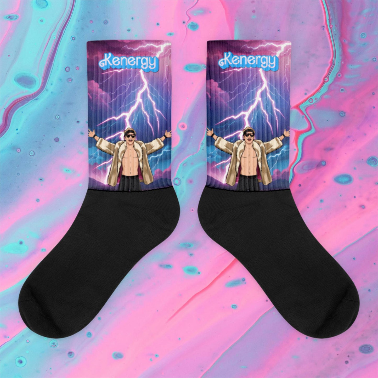 Kenergy Barbie Ryan Gosling Ken Socks XL Socks Barbie Celebrities Ken Kenergy Movies Ryan Gosling Next Cult Brand