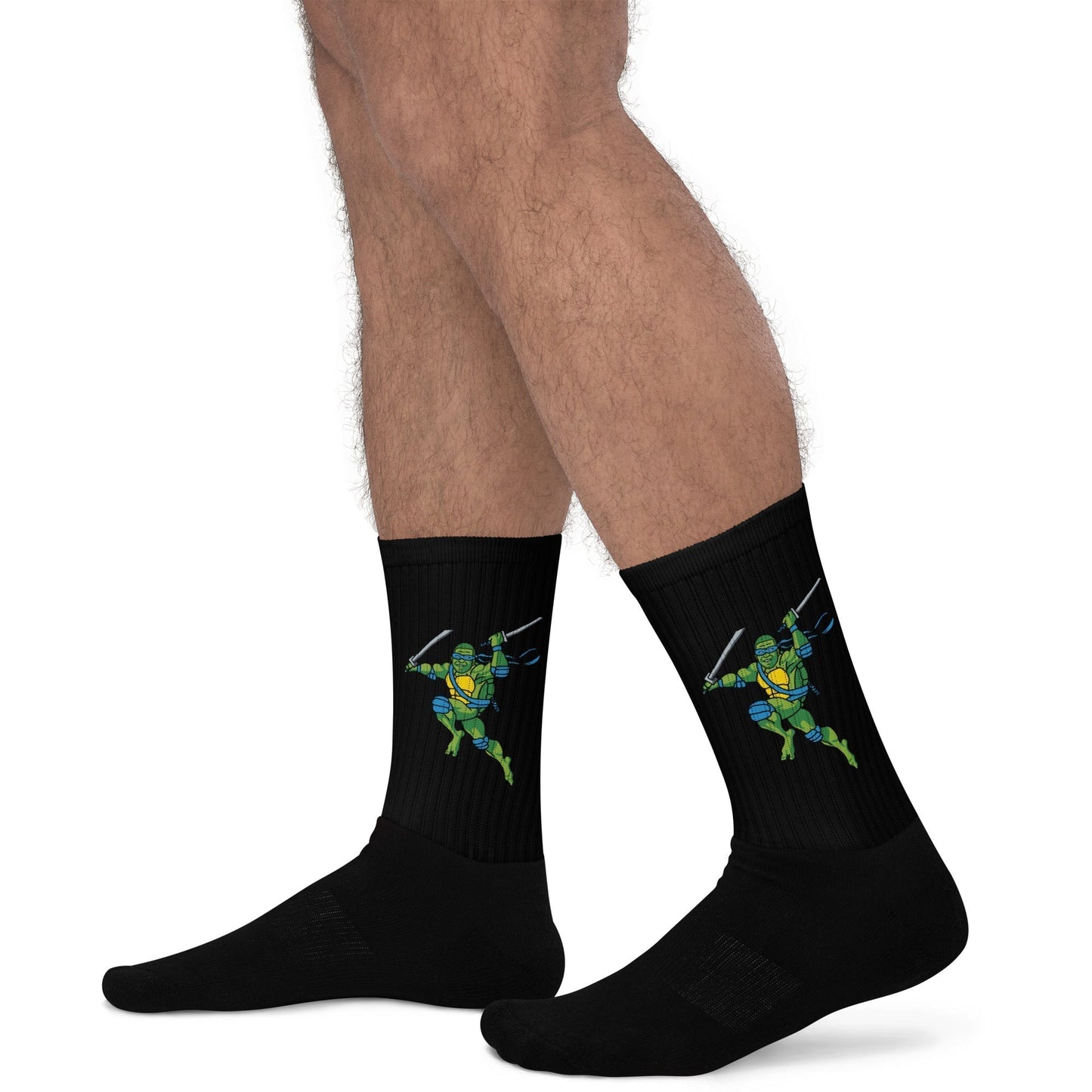 Kylian Mbappe Blue Ninja Turtle Leonardo Socks Socks Football Kylian Mbappe Ninja Turtles PSG Real Madrid Next Cult Brand