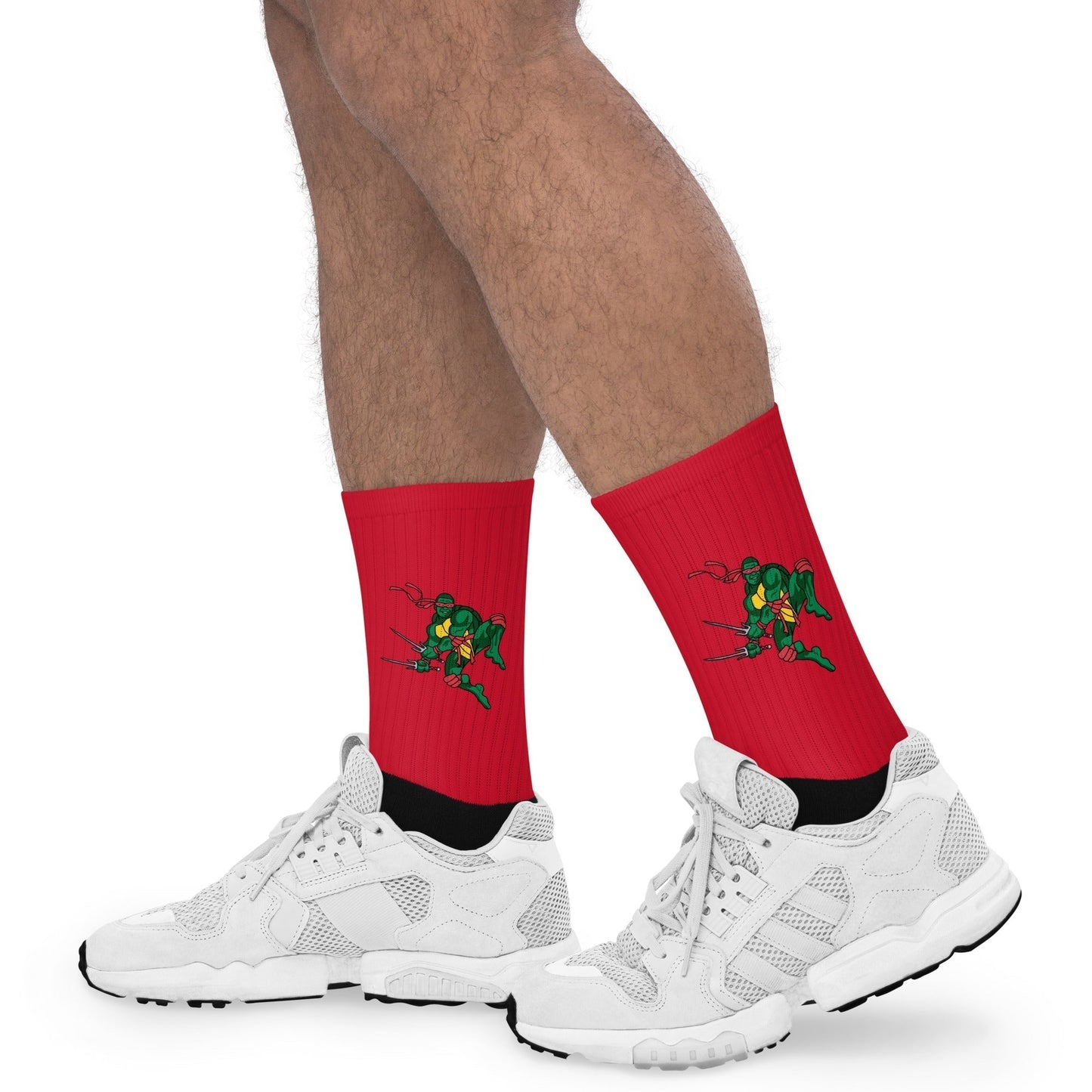Kylian Mbappe Red Ninja Turtle Raphael Socks Socks Football Kylian Mbappe Ninja Turtles PSG Real Madrid Next Cult Brand