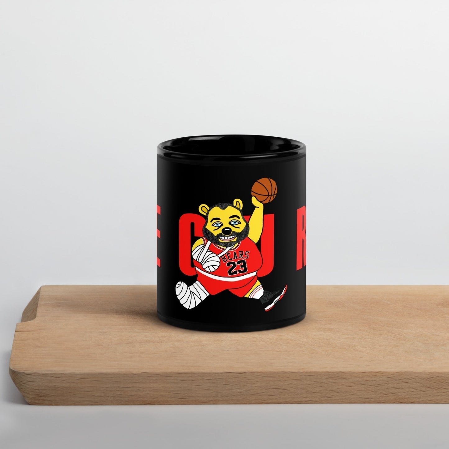 Air Segura, Tom Segura Basketball, Your Mom's House (YMH), 2 Bears 1 Cave, Funny Black Glossy Mug Default Title Mugs 2 Bears 1 Cave Air Segura Podcasts Stand-up Comedy Tom Segura YMH Next Cult Brand